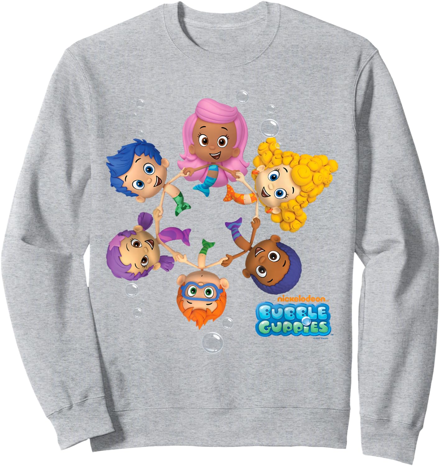 Bubble Guppies Nonny, Deema, Oona, Molly, Goby, Gil Sweatshirt - Sweatshirt | Ash