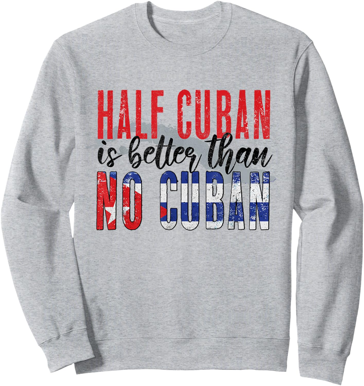 Funny Cuba Lover Graphic Men Kids Cuban Sweatshirt - Sweatshirt | Ash