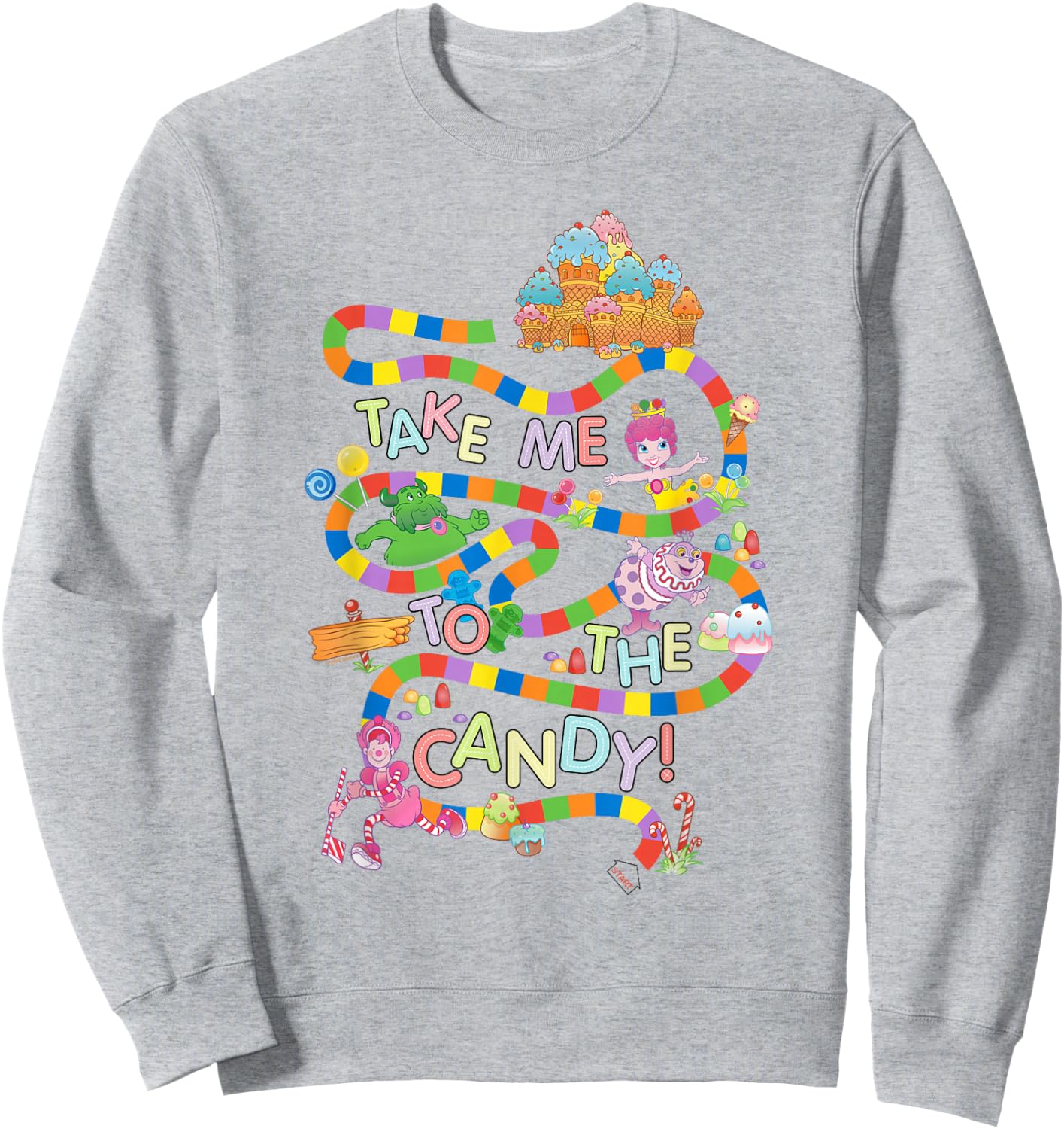 Candy Land Take Me to The Candy Small Sweatshirt - Sweatshirt | Ash
