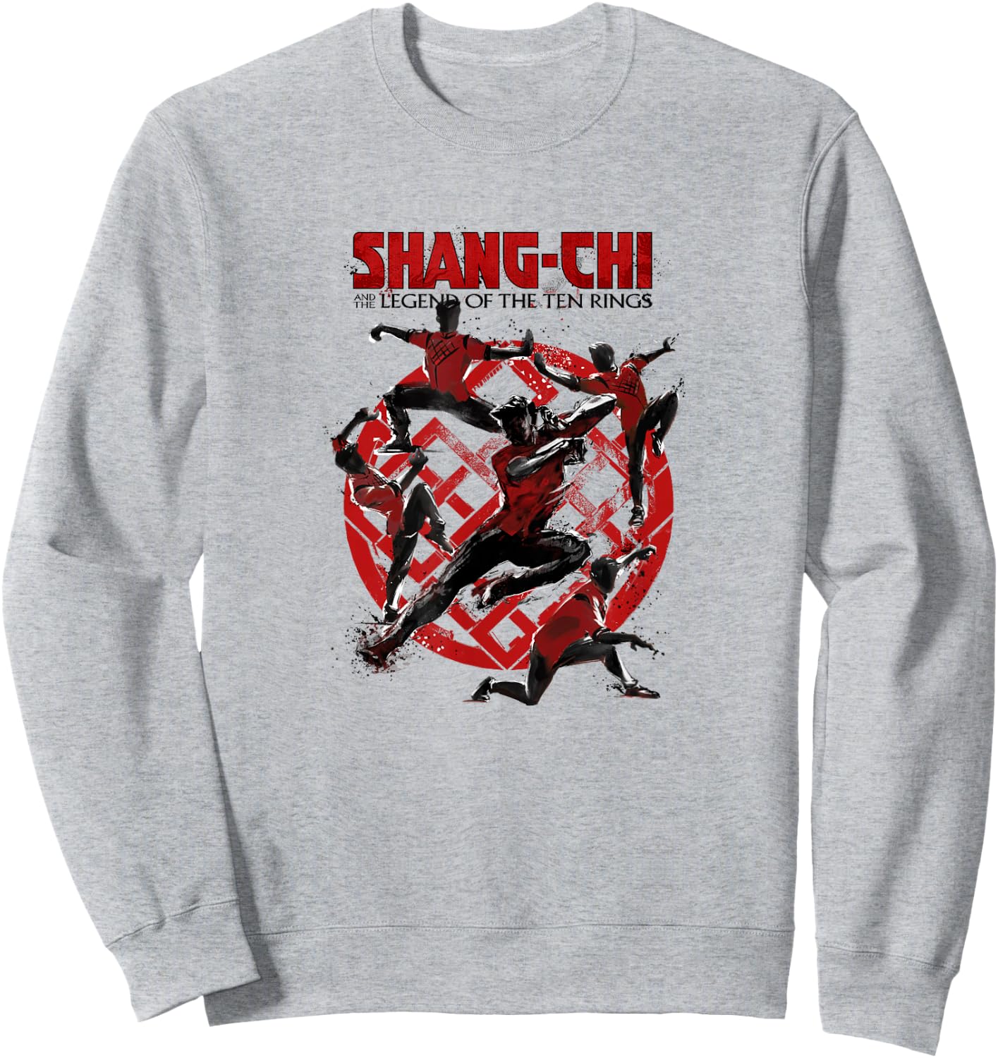 Marvel Shang-Chi Poses Logo Sweatshirt - Sweatshirt | Ash