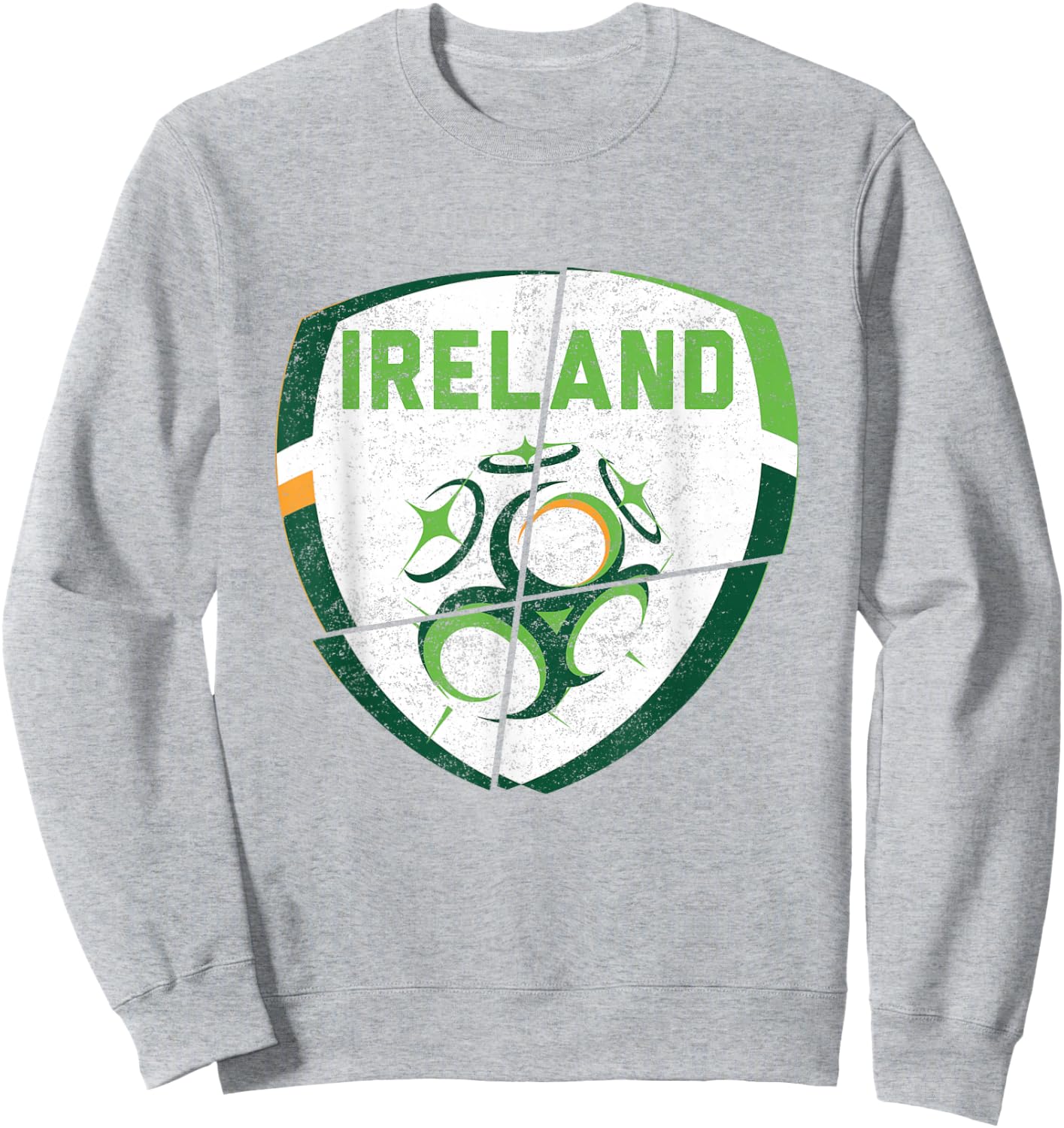 republic of Ireland football shirt -Irish Flag 2021 Sweatshirt - Sweatshirt | Ash