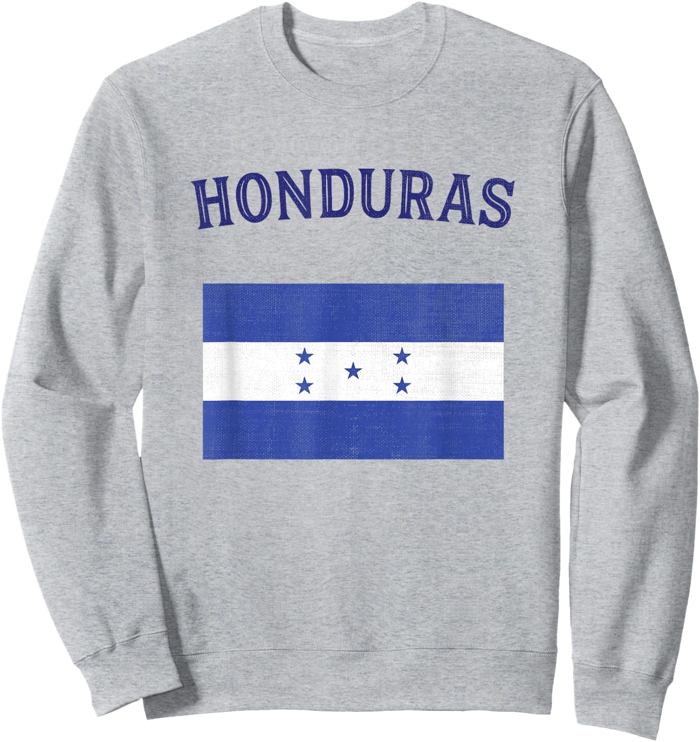 Honduras Flag Sweatshirt - Sweatshirt | Ash