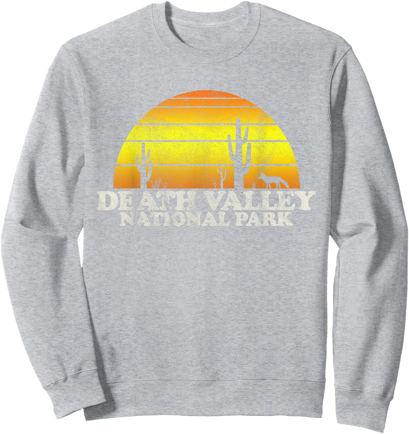 Vintage Death Valley National Park Sunset Sweatshirt - Sweatshirt | Ash