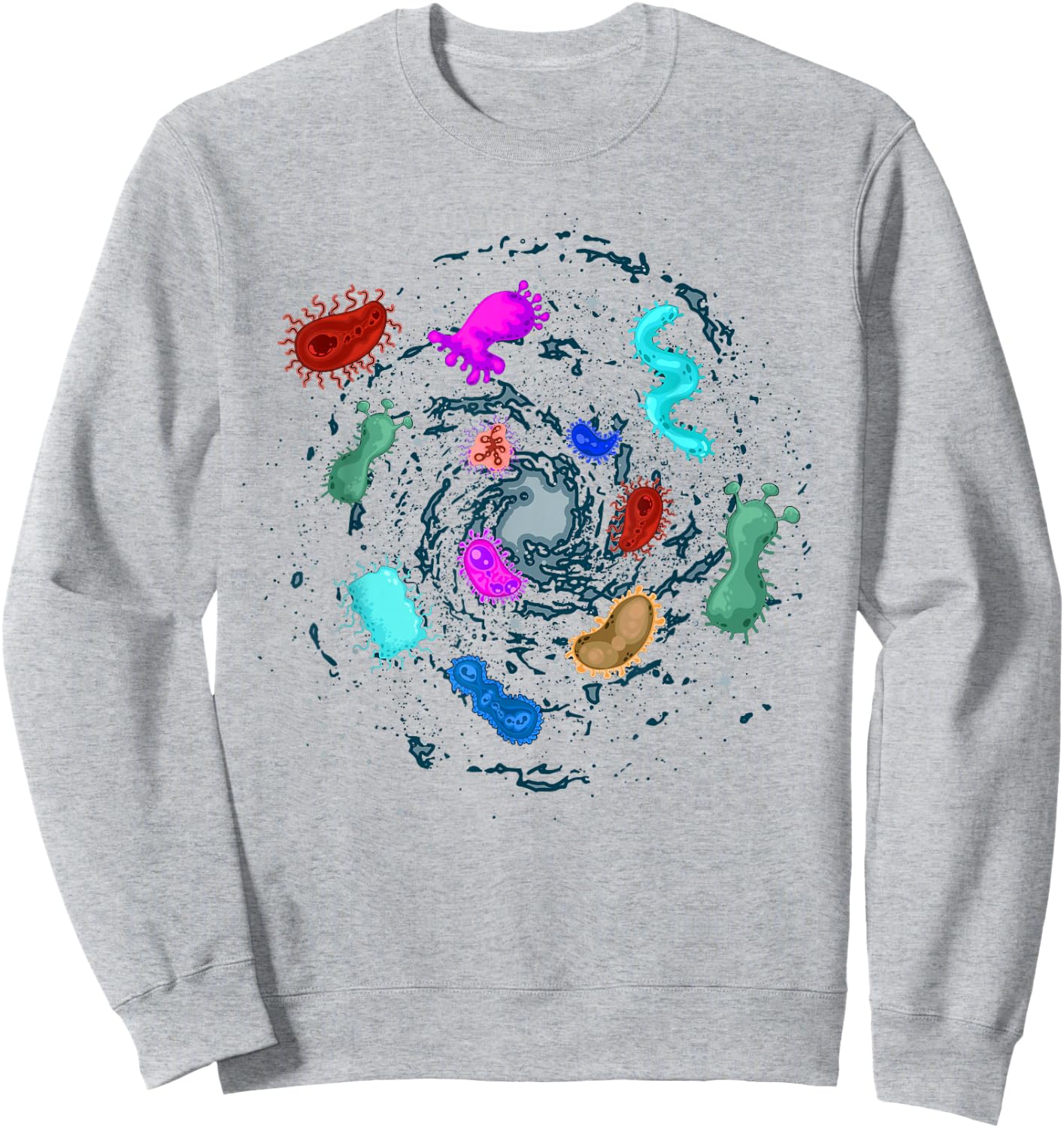 Microbiology Laboratory MTA Biologist Bacteria Sweatshirt - Sweatshirt | Ash