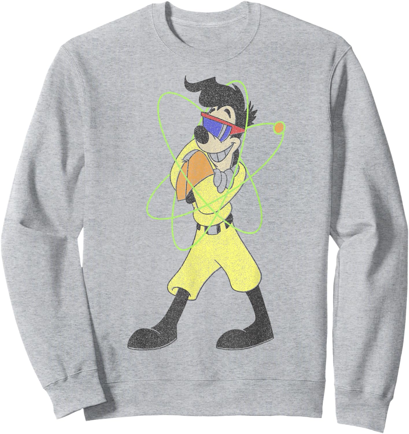 Disney A Goofy Movie Powerline Portrait Small Sweatshirt - Sweatshirt | Ash