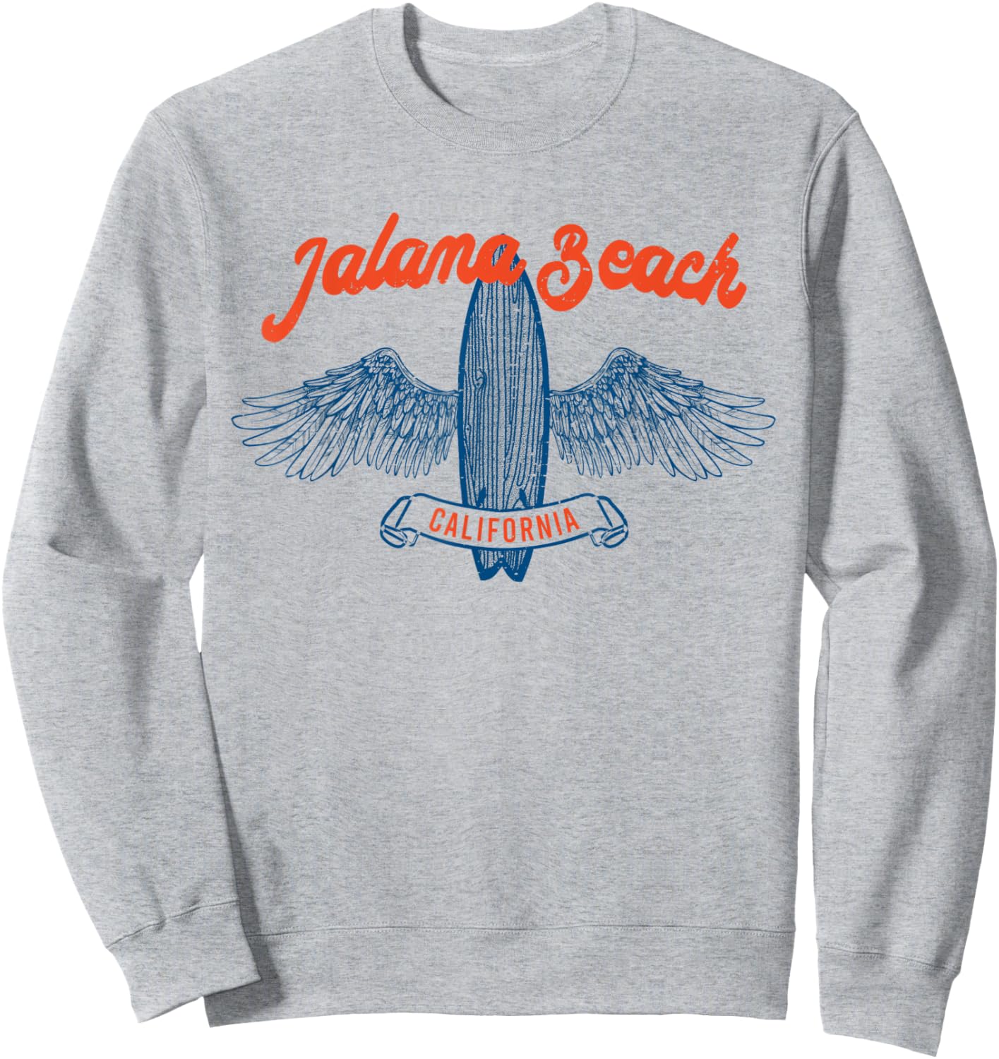 Vintage Jalama Beach California Palm Trees CA Retro Surf Women Sweatshirt - Sweatshirt | Ash