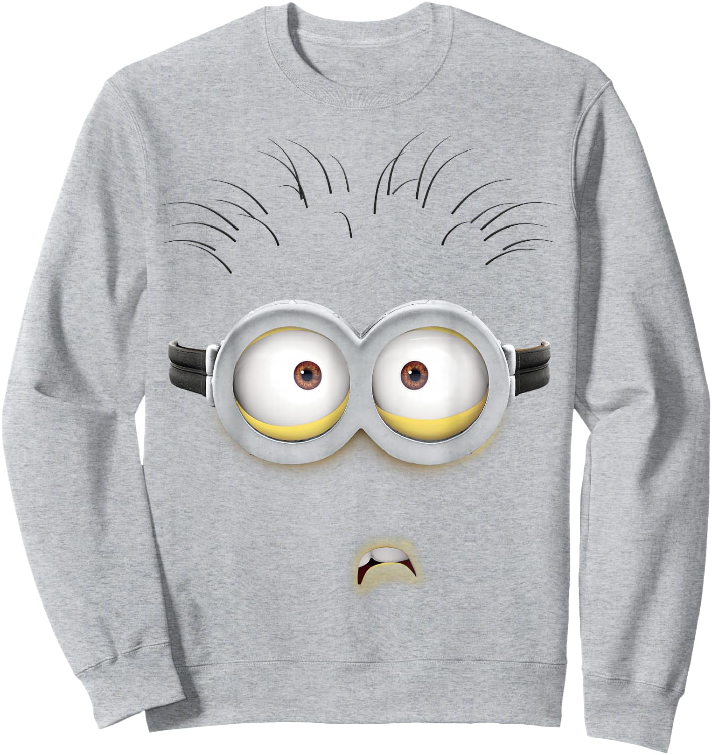 Despicable Me Minions Bob Frown Face Graphic Sweatshirt - Sweatshirt | Ash