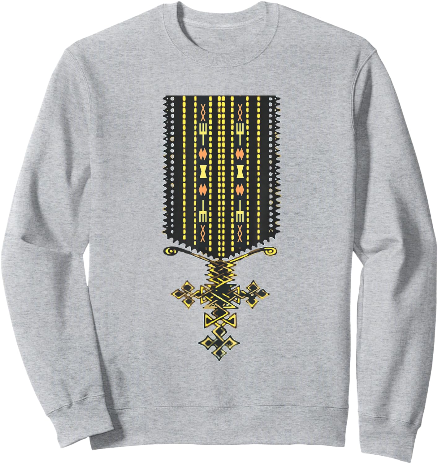 Äthiopische Mode Eritreische Mode Ethiopian Eritrean Traditional Sweatshirt - Sweatshirt | Ash