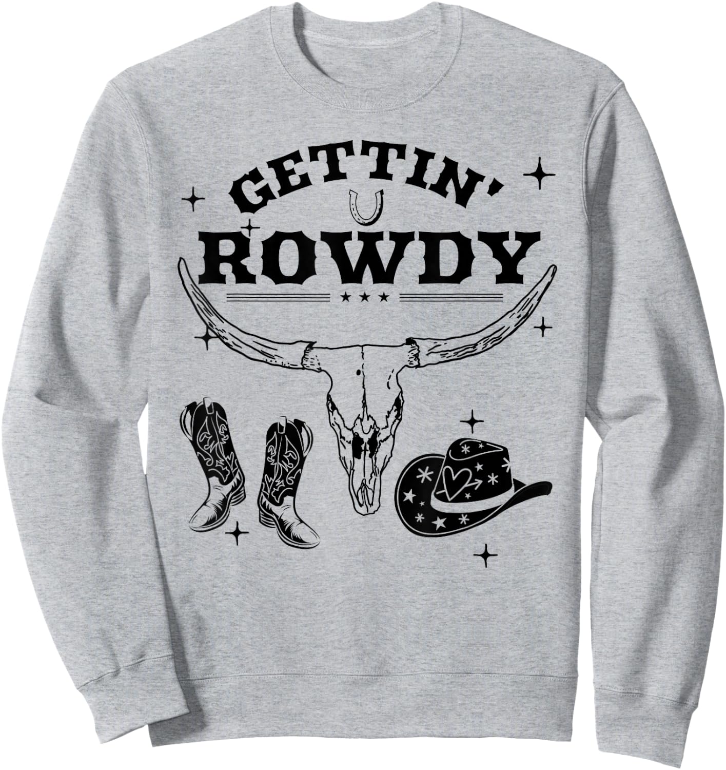Getting Rowdy Getting Hitched Nashville Bachelorette Party Sweatshirt - Sweatshirt | Ash