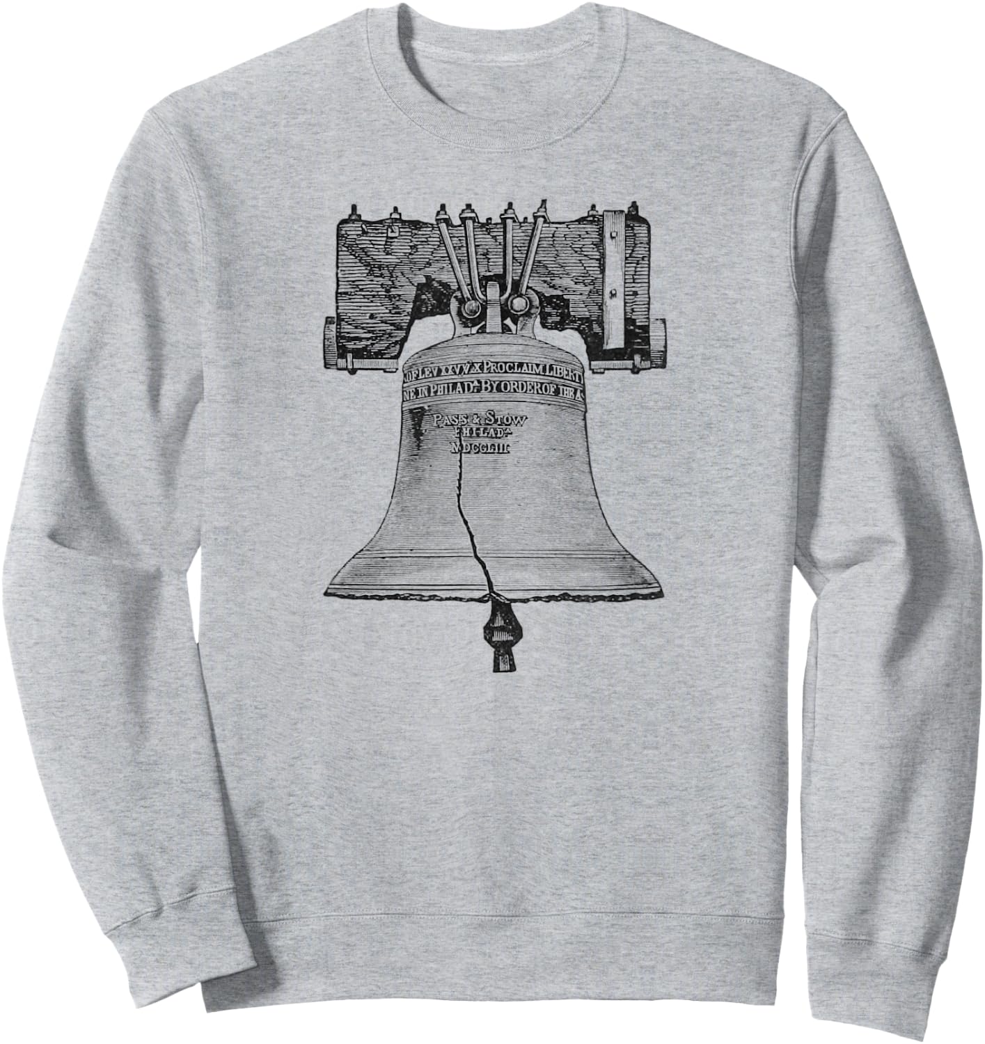 Liberty Bell Philadelphia Sweatshirt - Sweatshirt | Ash
