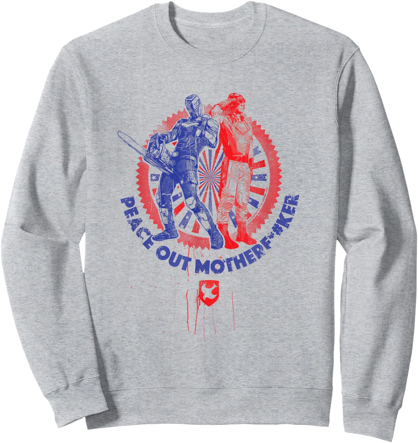 Peacemaker The Vigilante Peace Stamp Sweatshirt - Sweatshirt | Ash