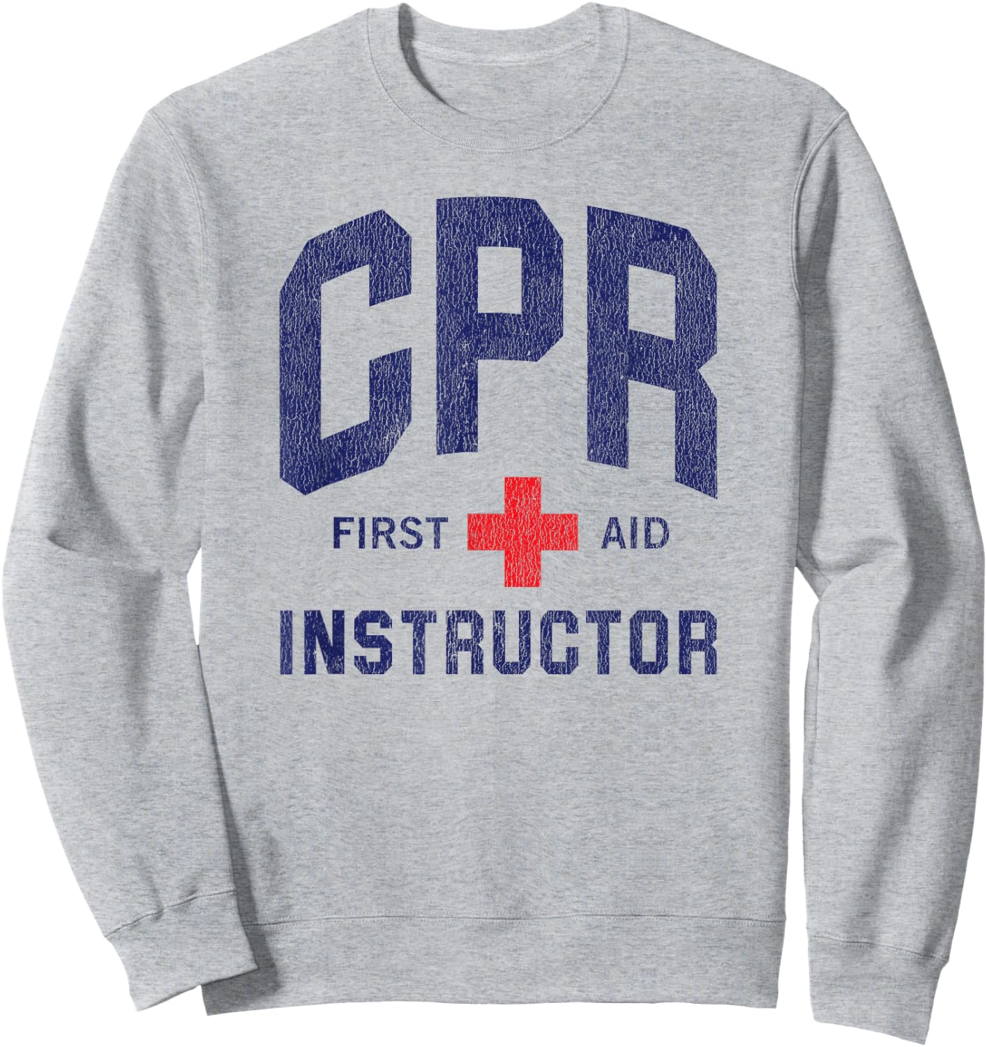 CPR First Aid AED Instructor Sweatshirt - Sweatshirt | Ash