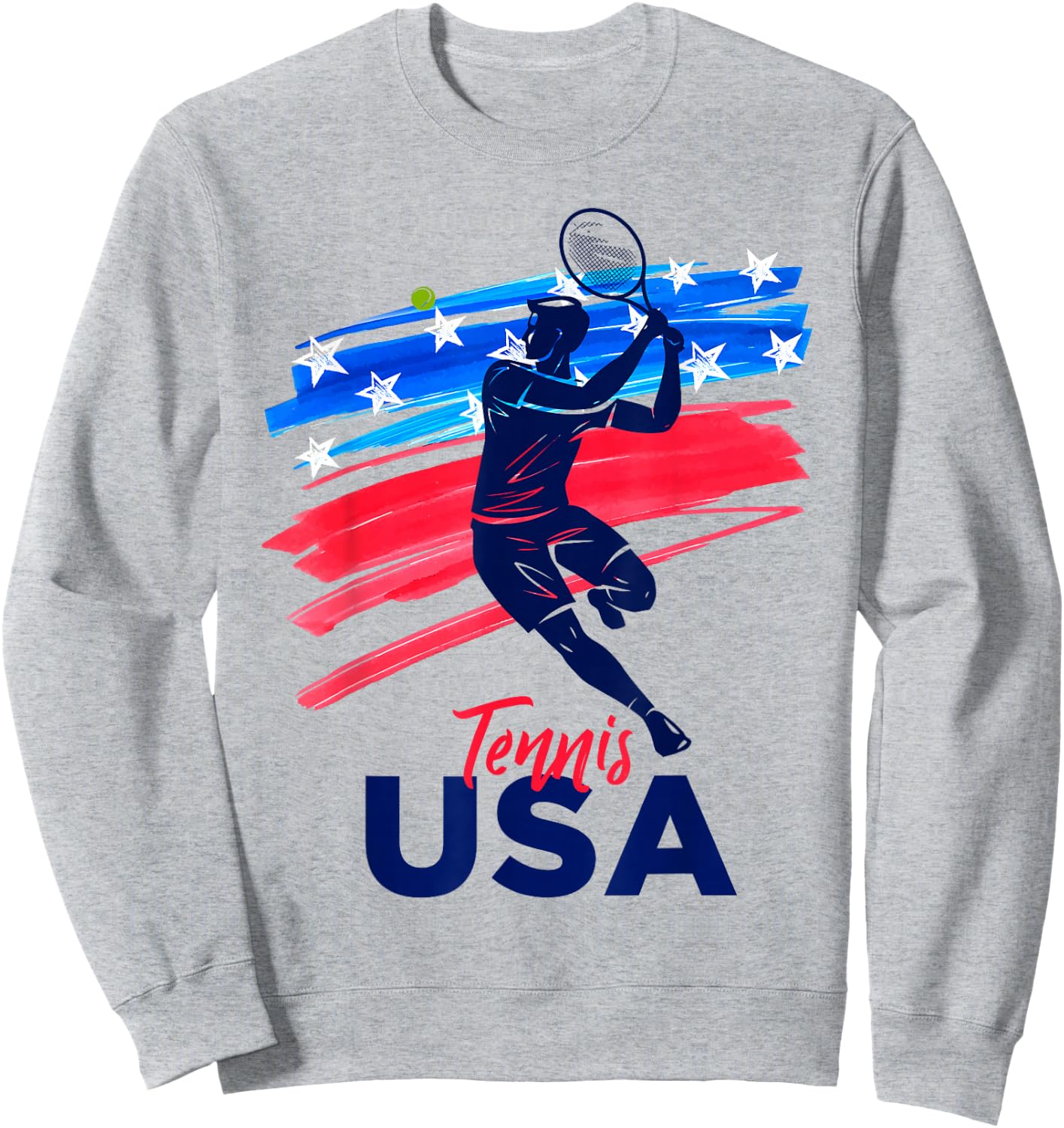 USA Tennis Support The Team Shirt USA Tennis Lover Sweatshirt - Sweatshirt | Ash