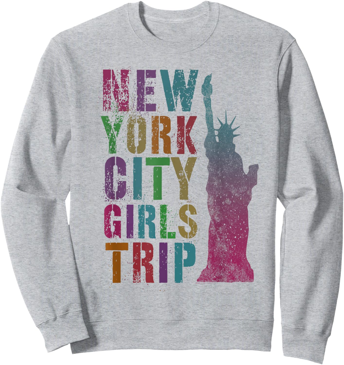 Pink NYC Girls Trip New York City Summer Besties NY Family Sweatshirt - Sweatshirt | Ash