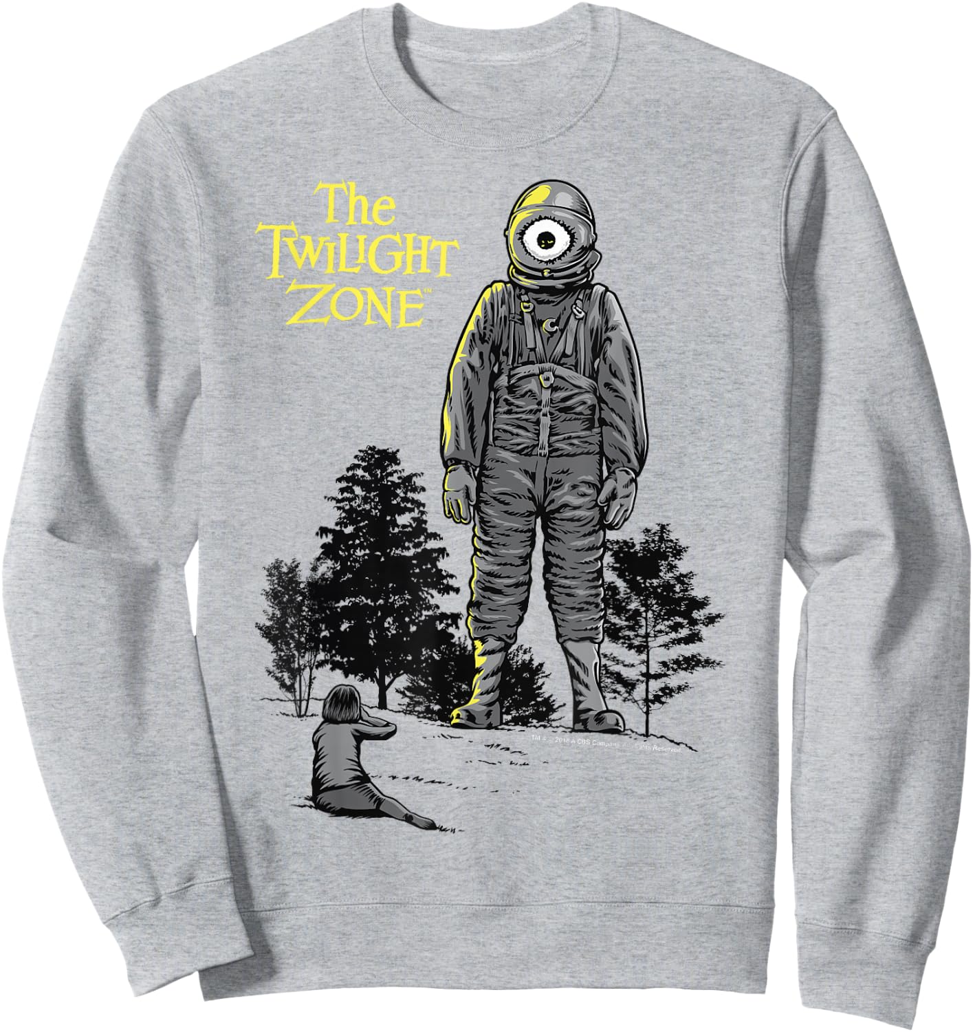 The Twilight Zone Look Up At Laser Eye Sweatshirt - Sweatshirt | Ash