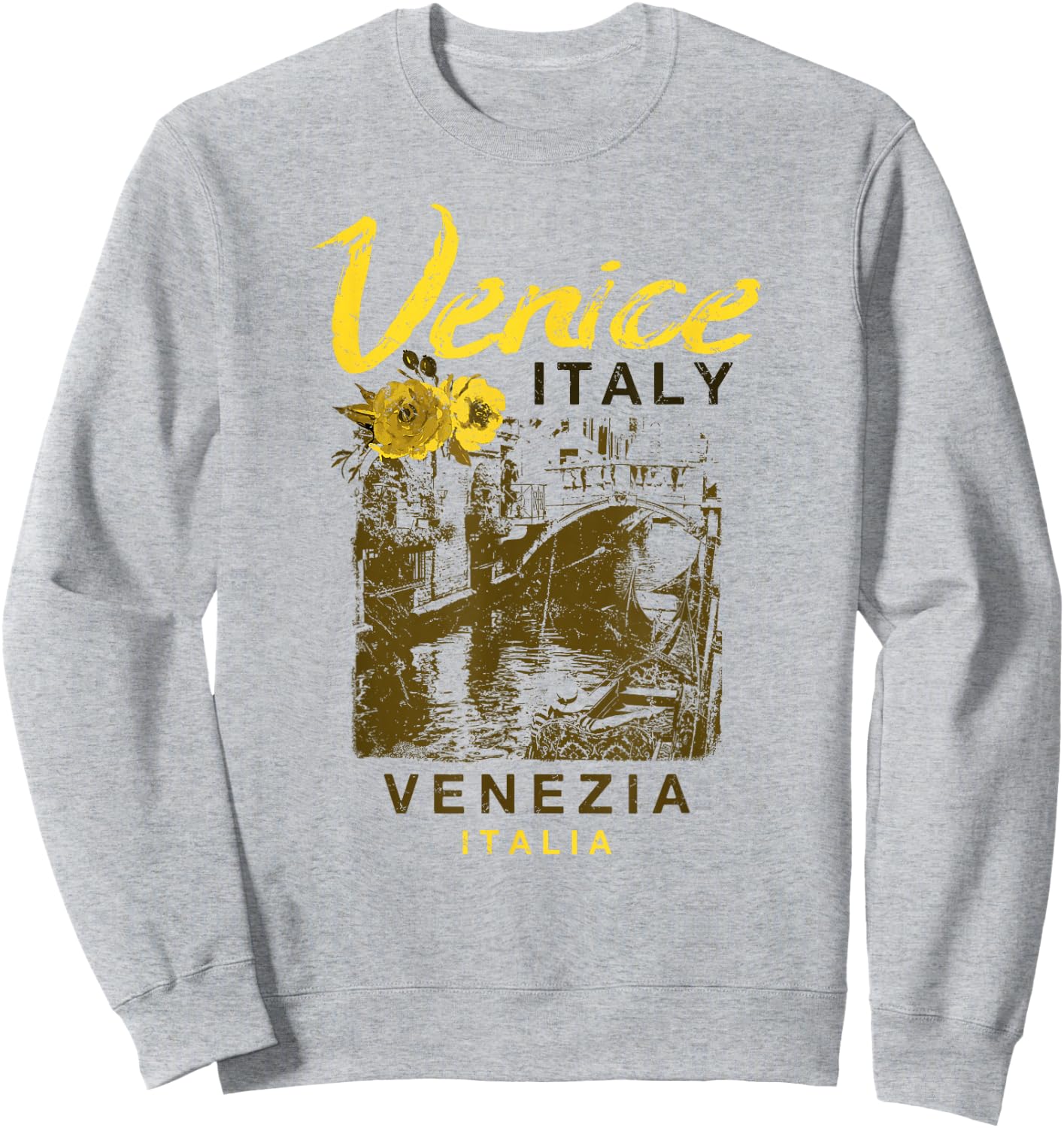 Venice Italy Venezia Italia Vintage Italian Travel T Shirt Sweatshirt - Sweatshirt | Ash