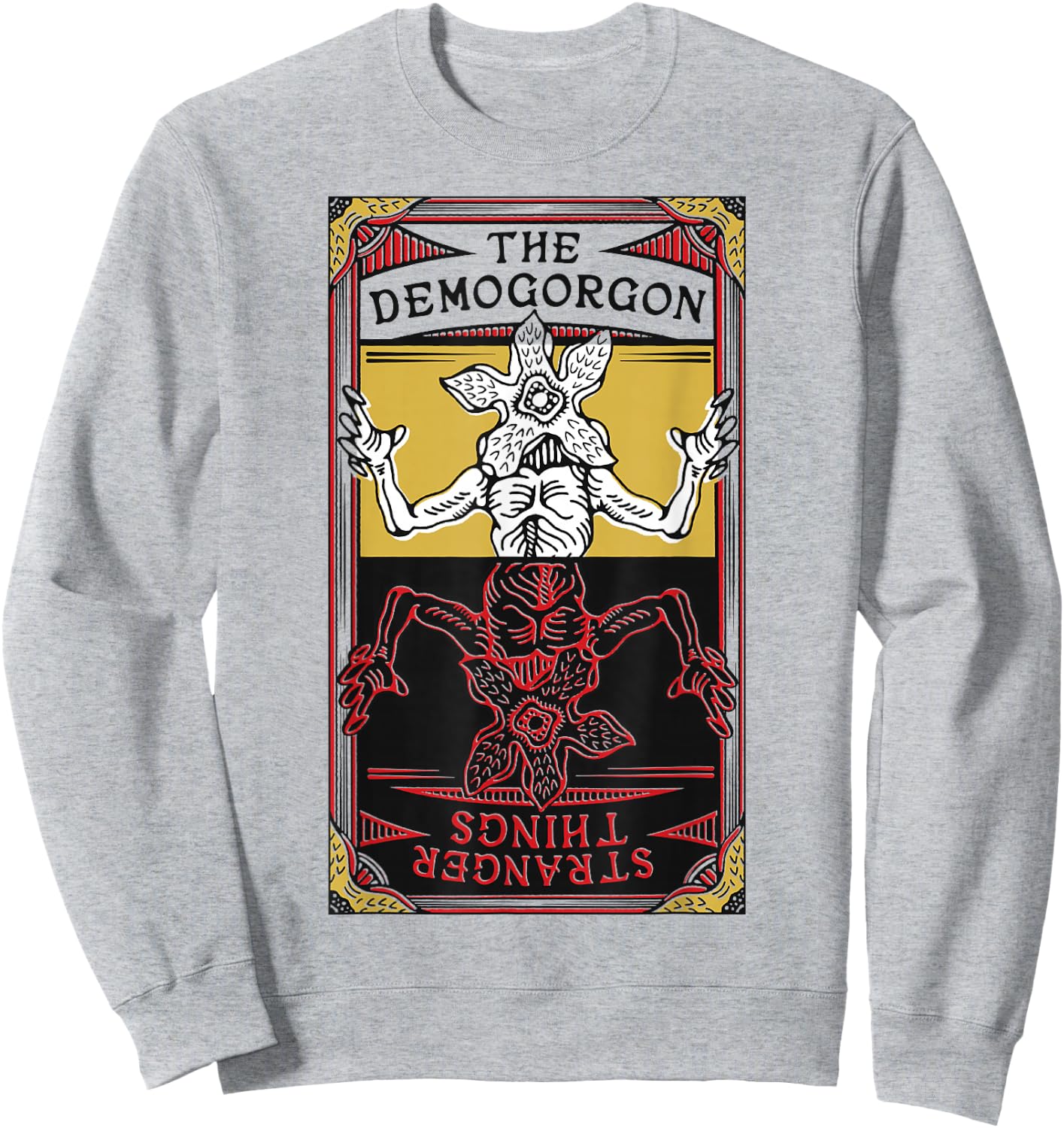 Stranger Things 4 Demogorgon Upside Down Tarot Sweatshirt - Sweatshirt | Ash