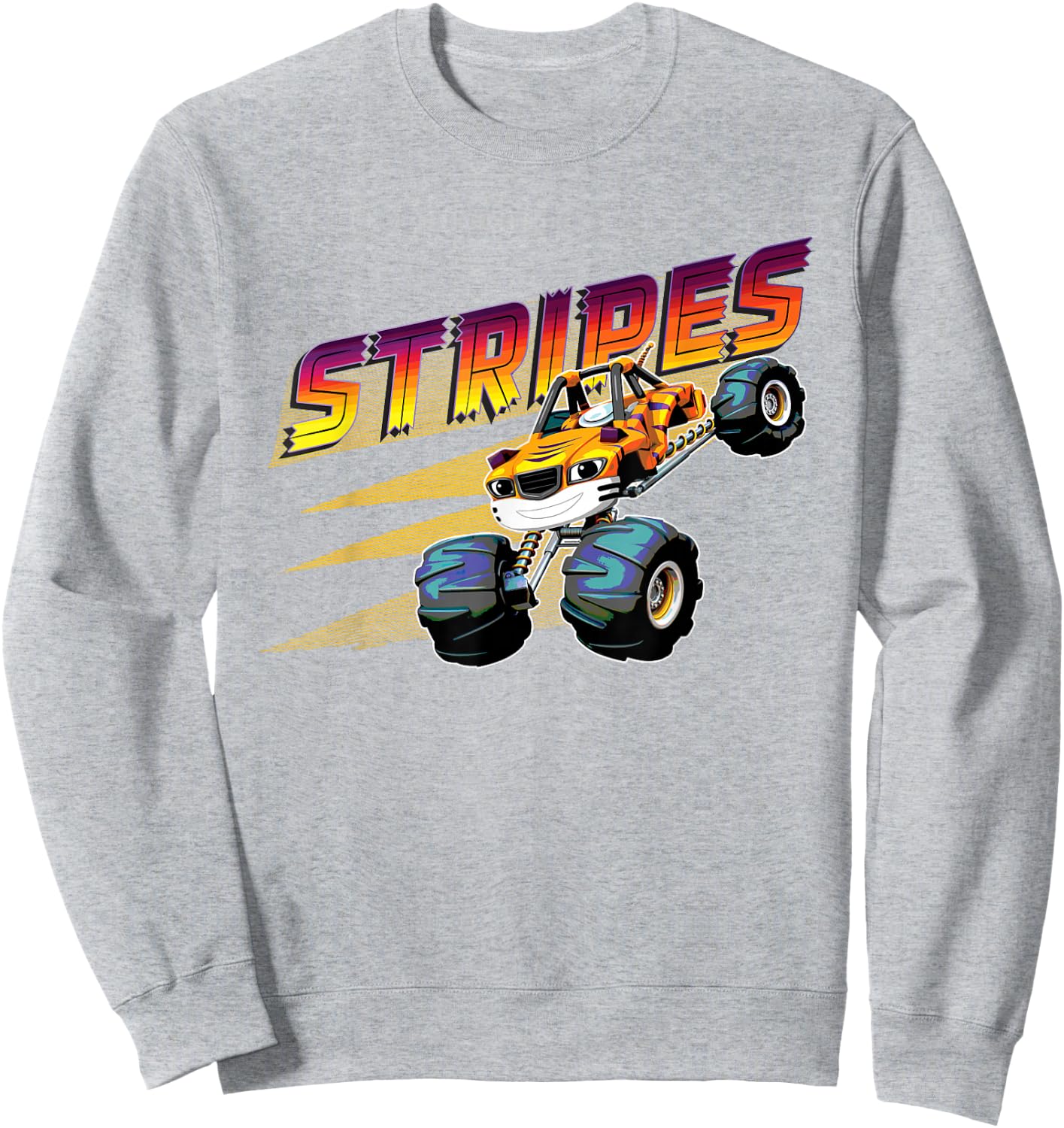 Blaze and the Monster Machines Stripes Badge Sweatshirt - Sweatshirt | Ash