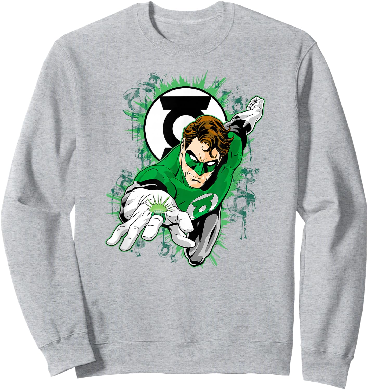 Green Lantern Ring First Sweatshirt - Sweatshirt | Ash