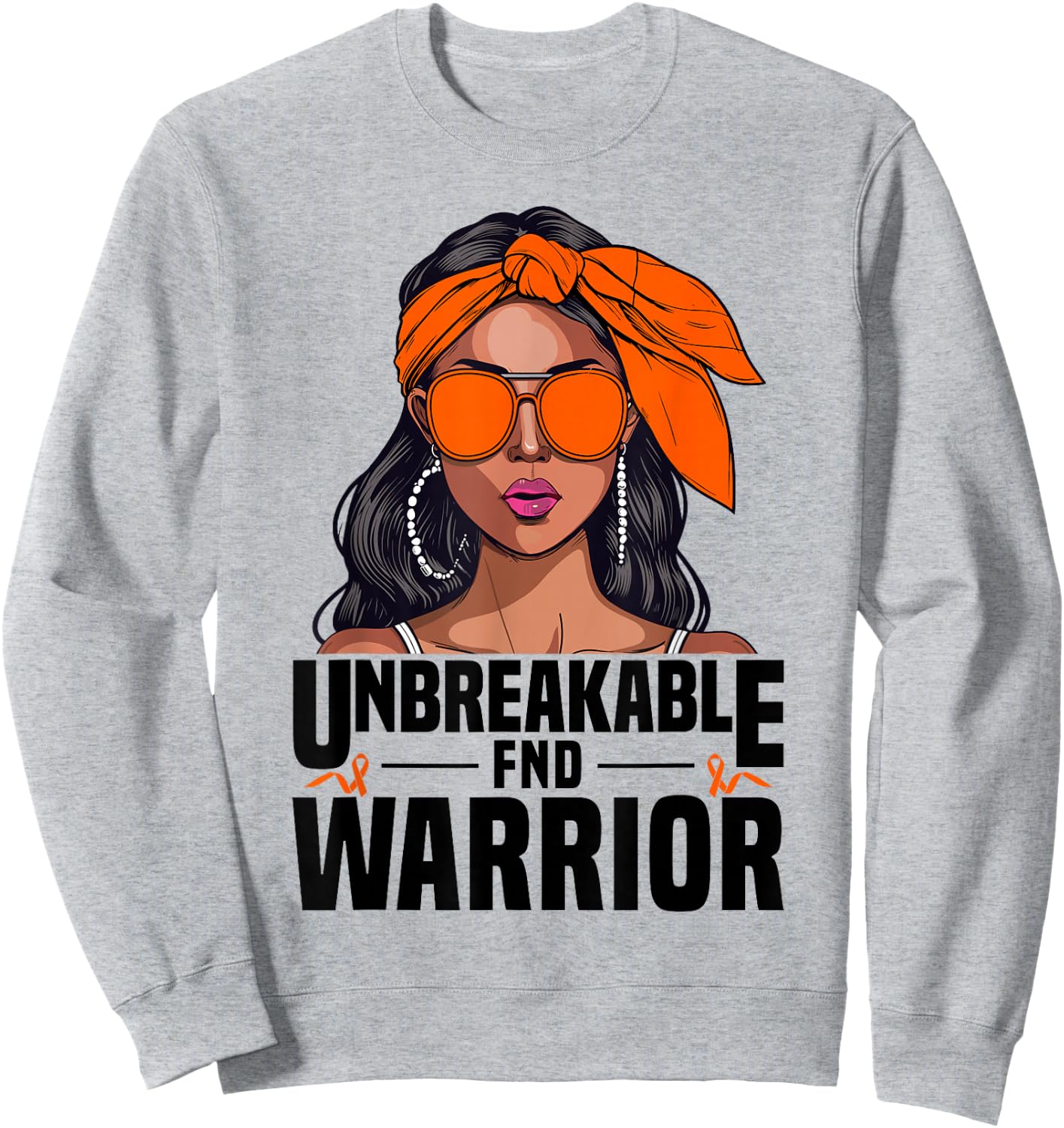 FND Warrior Unbreakable Functional Neurologic Disorder Sweatshirt - Sweatshirt | Ash