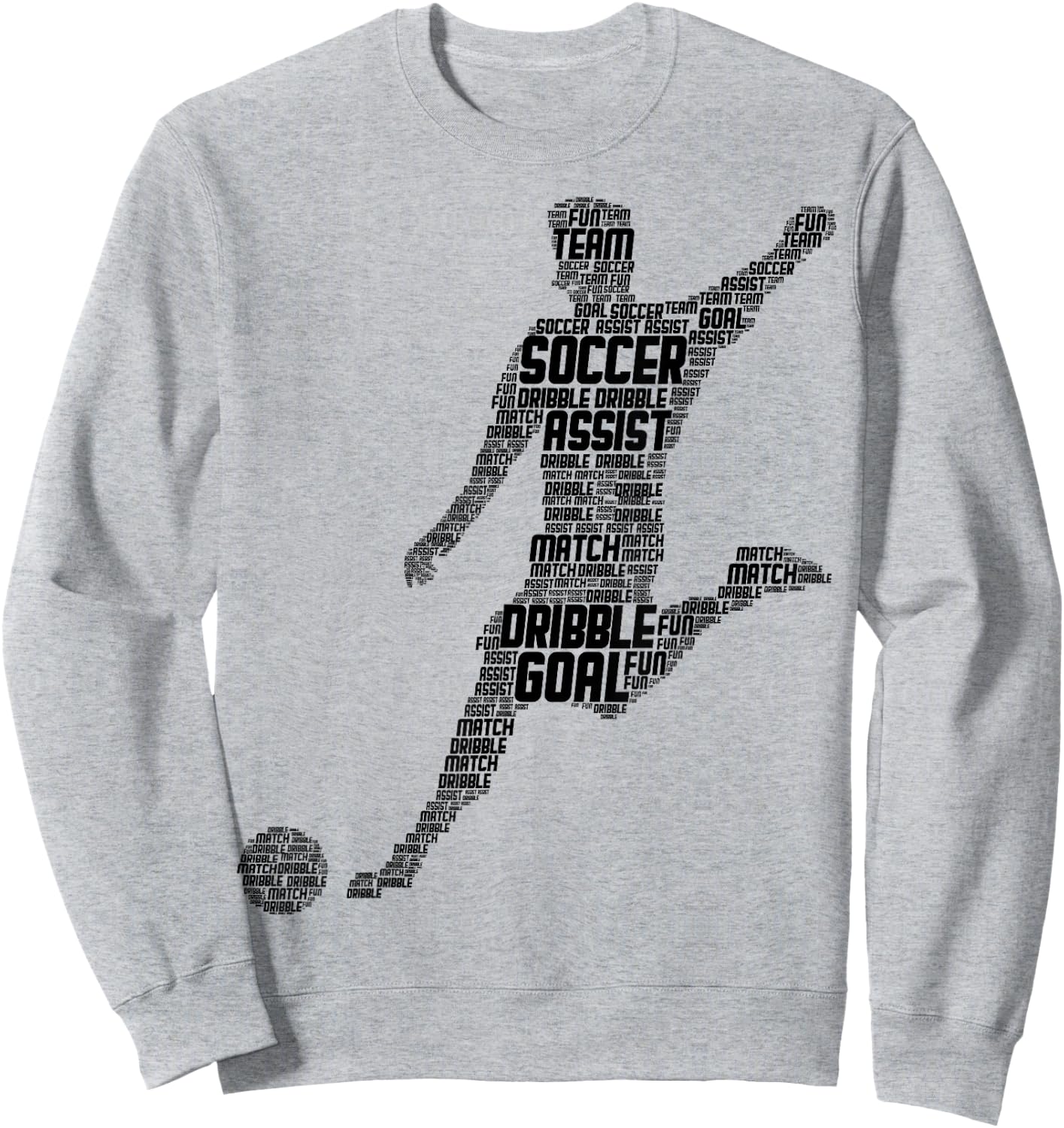 Soccer Player Men Kids Boys Sweatshirt - Sweatshirt | Ash