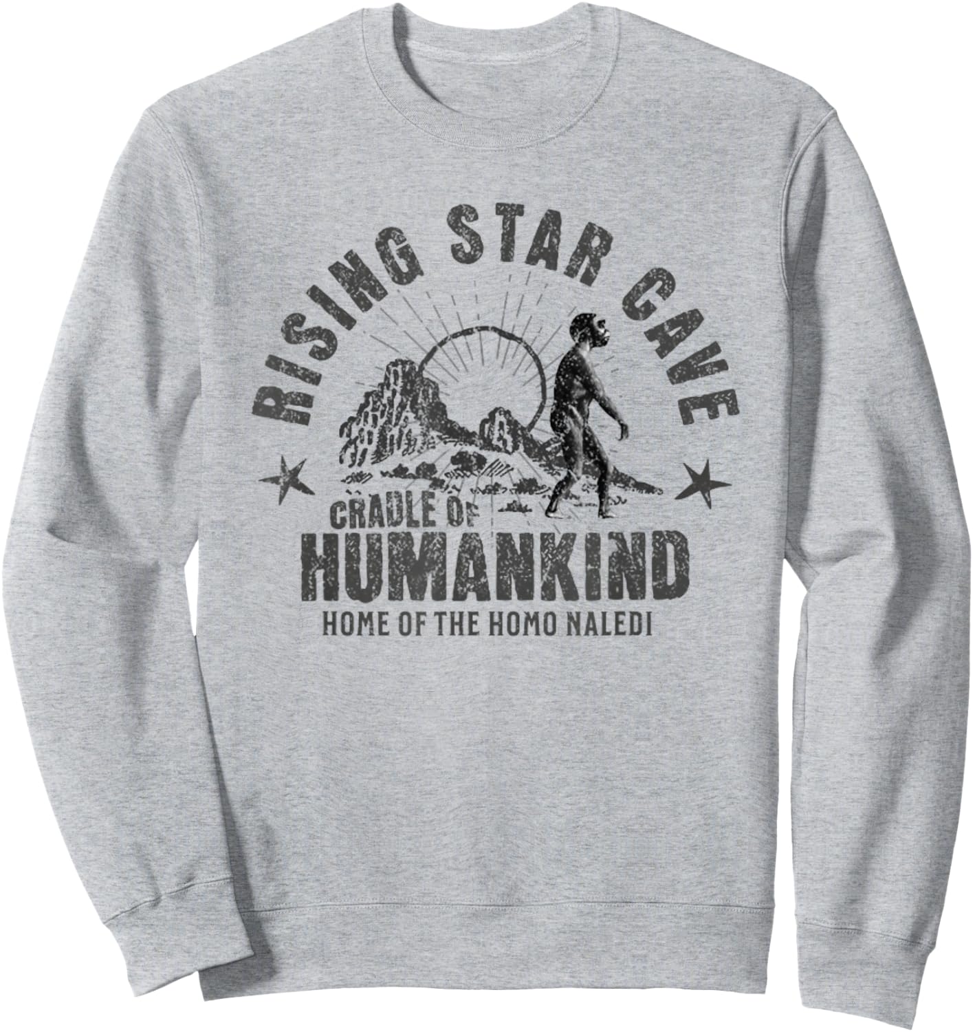 Rising Star Cave Homo Naledi Archaeology Gift Sweatshirt - Sweatshirt | Ash