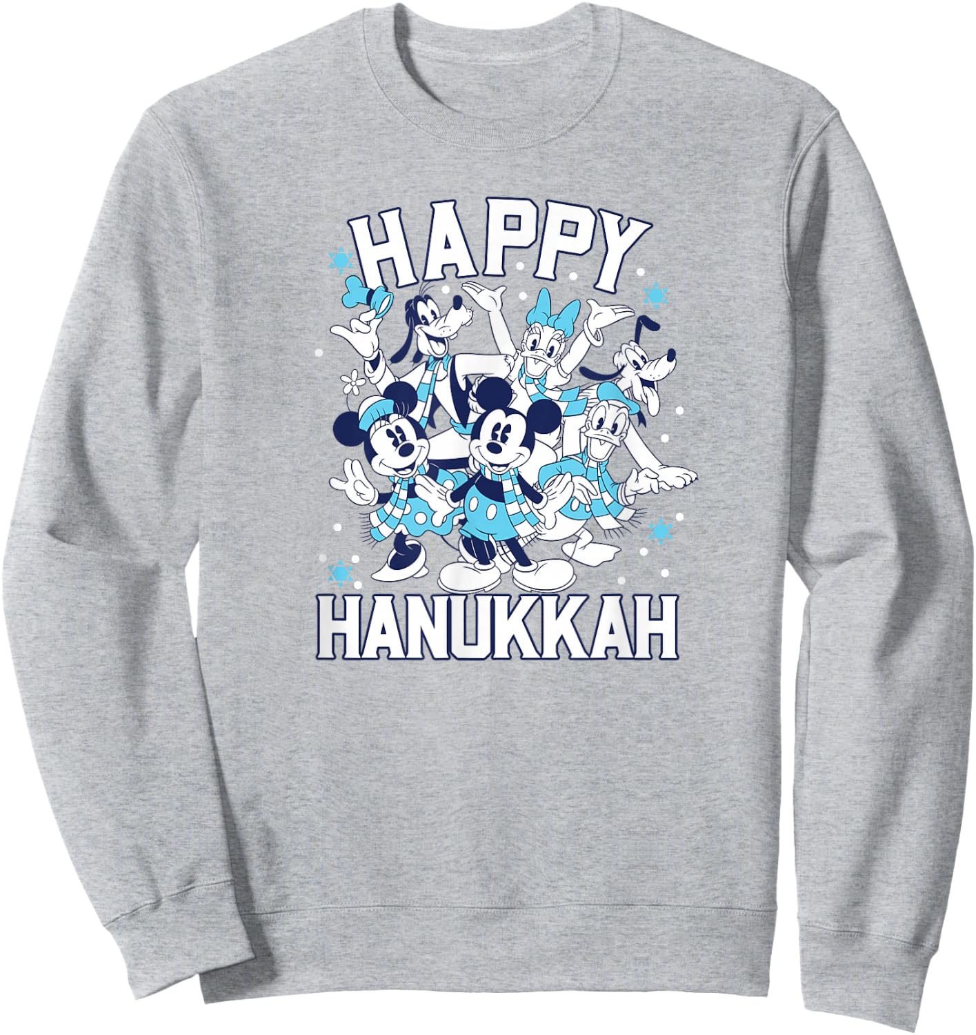 Disney - Happy Hanukkah from Mickey and Friends Sweatshirt - Sweatshirt | Ash