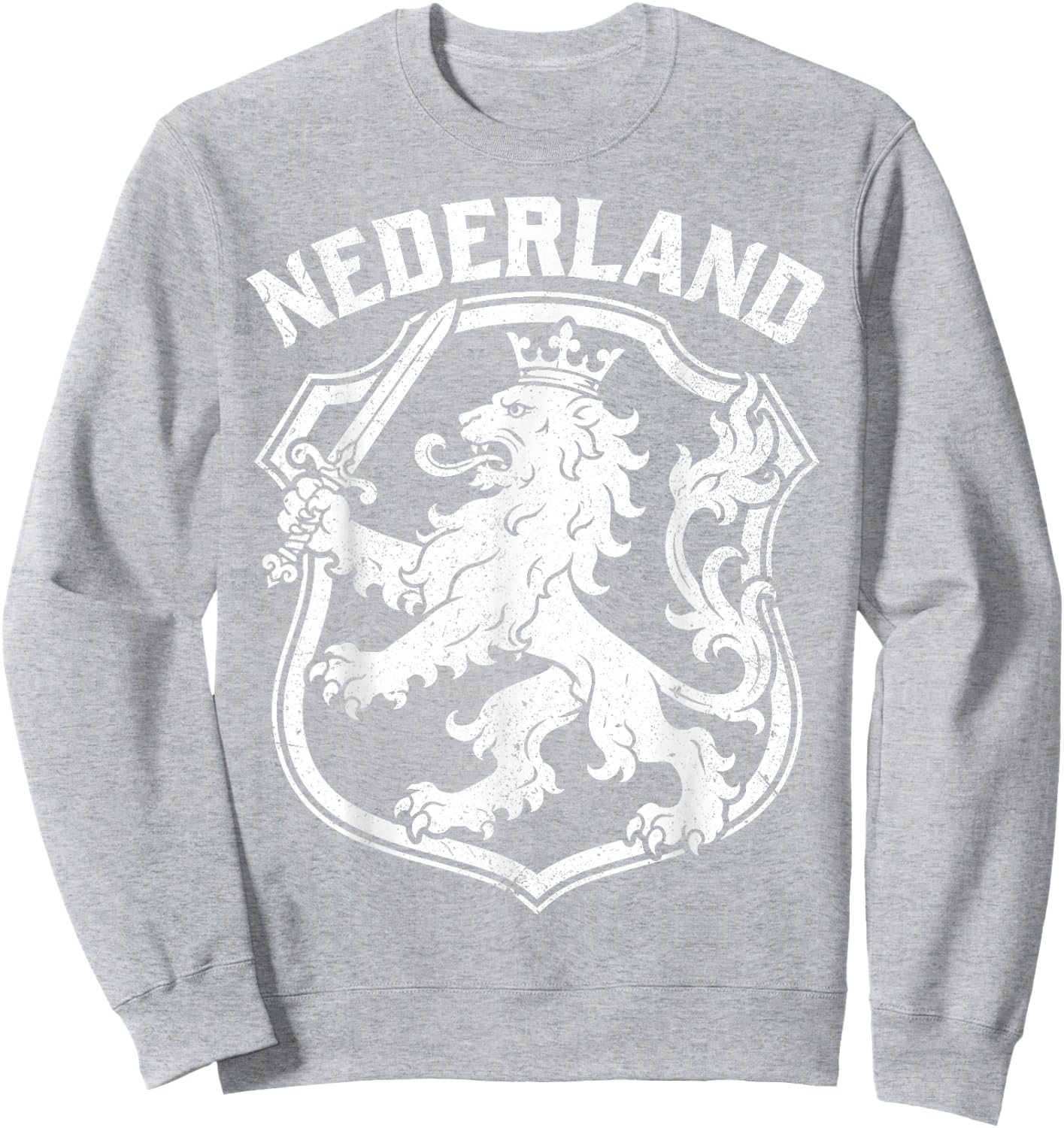Nederland Netherlands Lion Dutch Holland Vintage Orange Sweatshirt - Sweatshirt | Ash