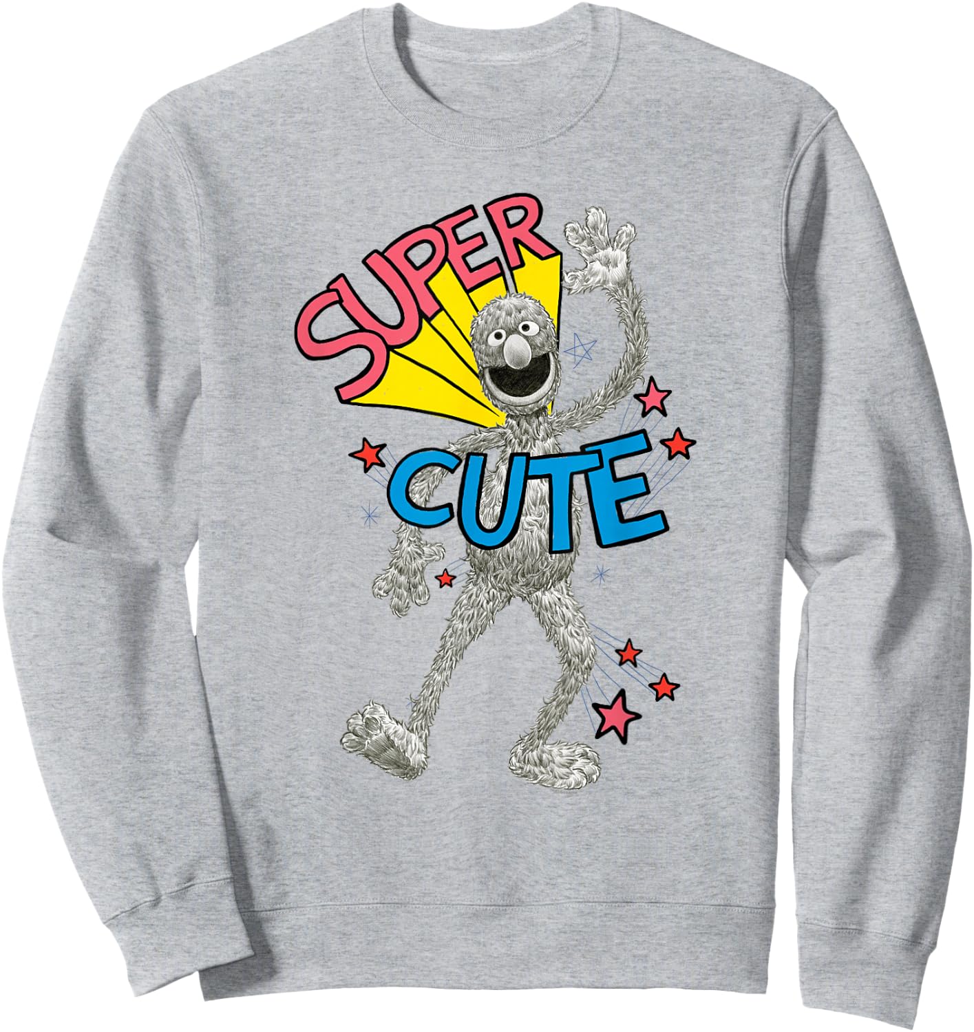 Sesame Street Grover is Super Cute Sweatshirt - Sweatshirt | Ash
