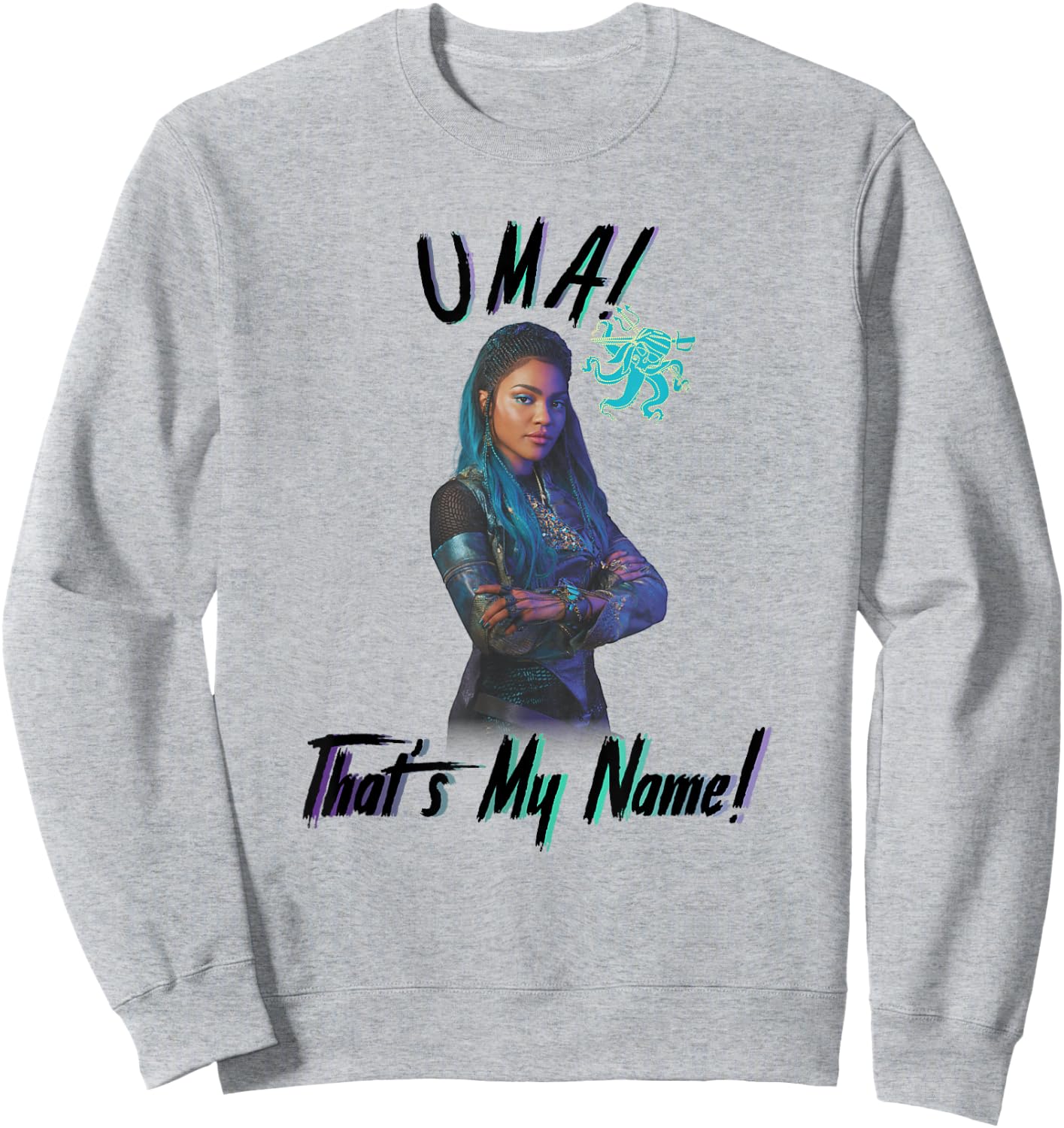 Disney Descendants 2 Uma! That's My Name Portrait Sweatshirt - Sweatshirt | Ash