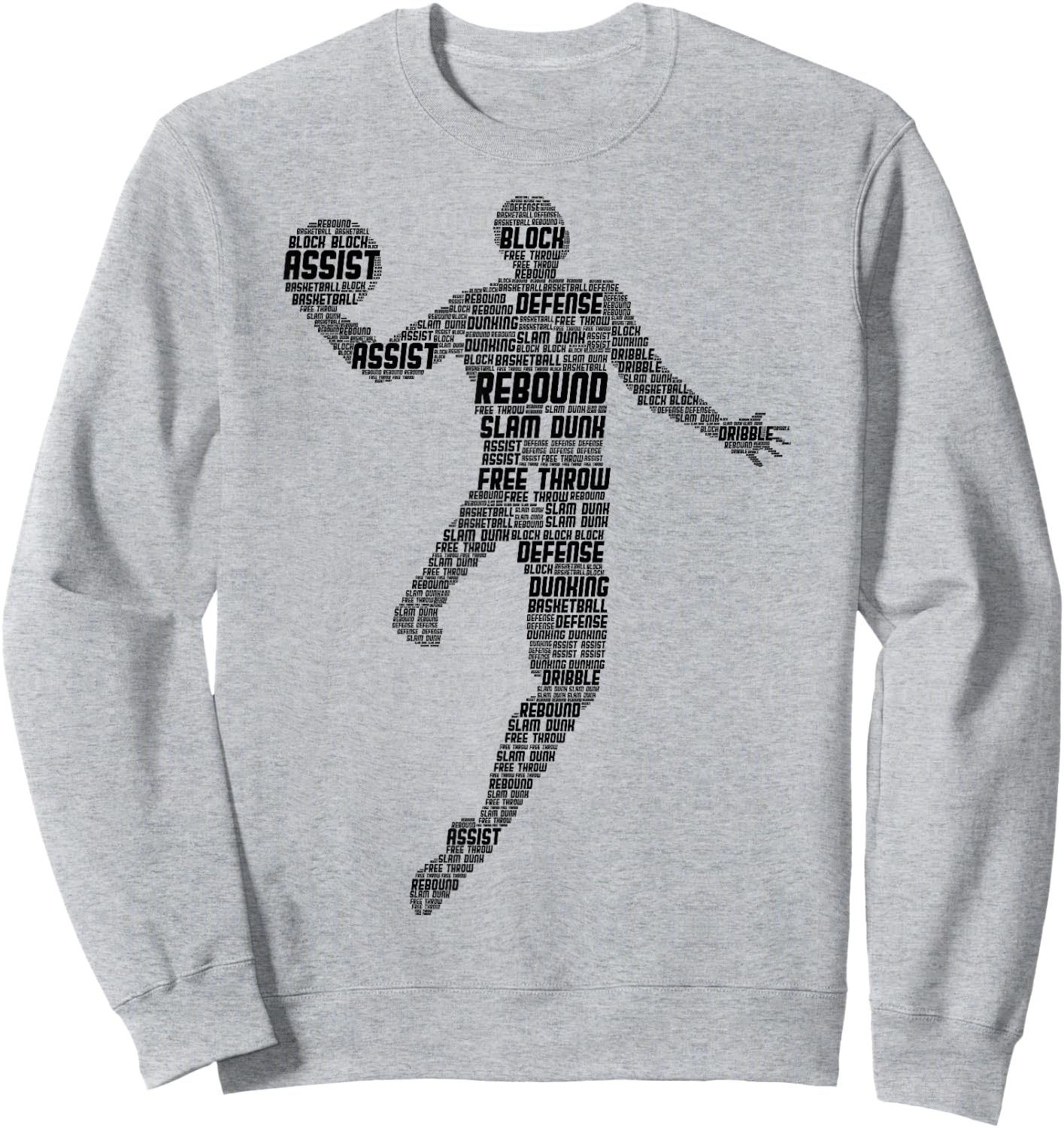 Basketball Basketball Boys Men Children Sweatshirt - Sweatshirt | Ash