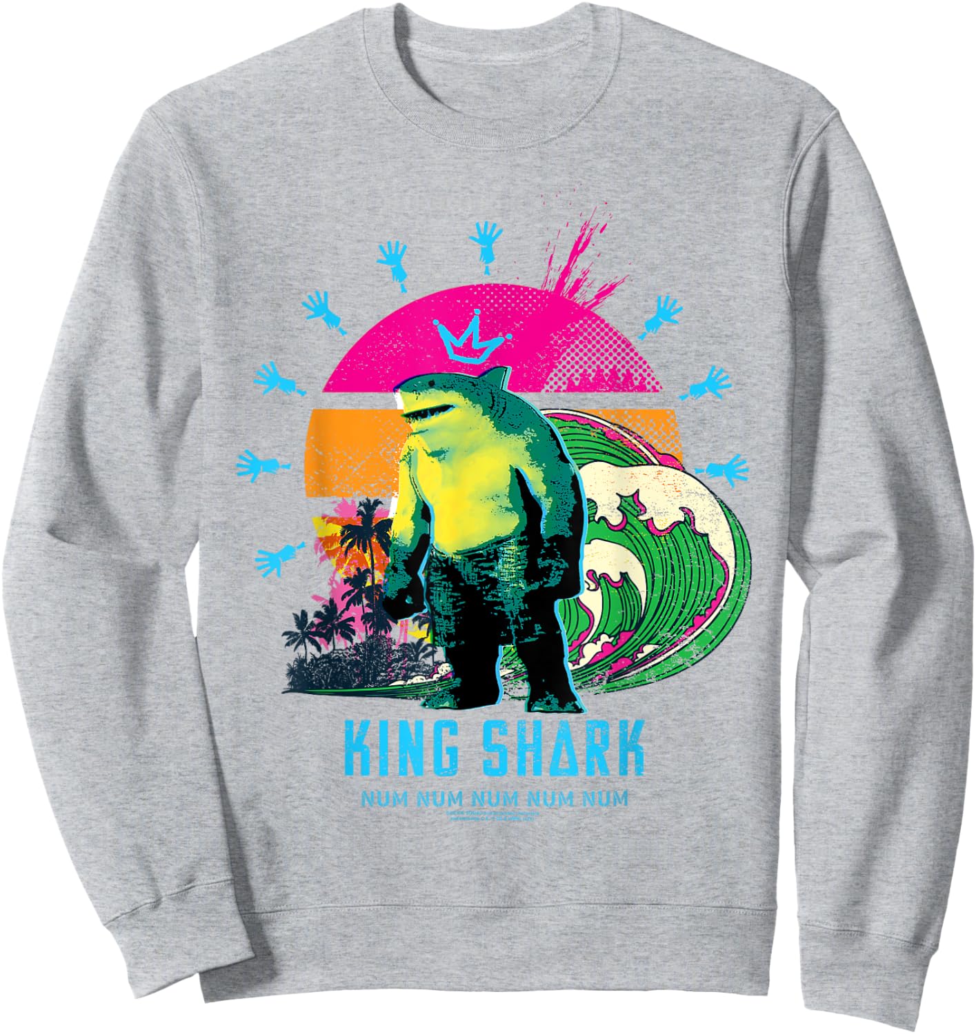 The Suicide Squad King Shark Sweatshirt - Sweatshirt | Ash
