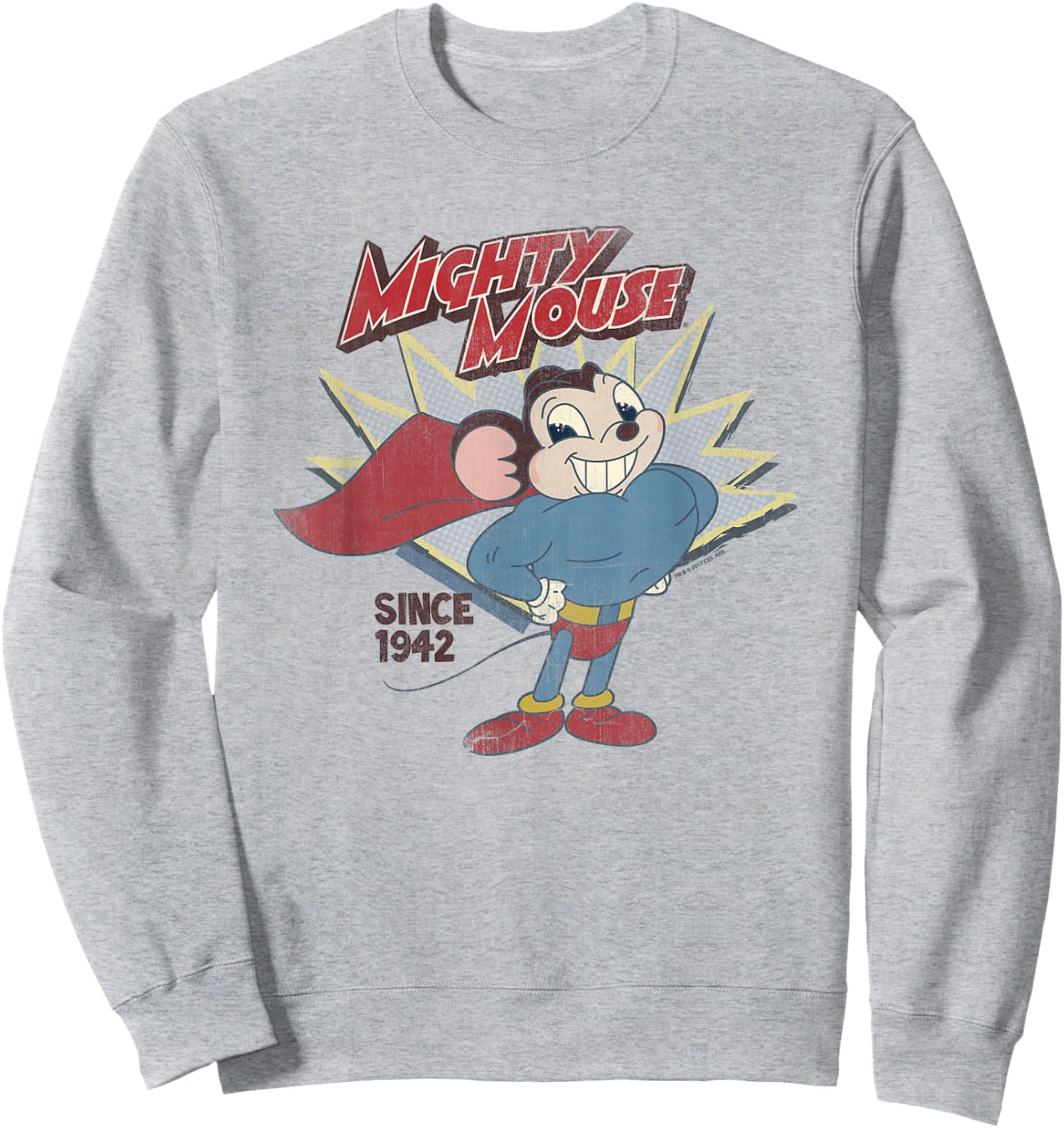 Mighty Mouse 1942 Sweatshirt - Sweatshirt | Ash