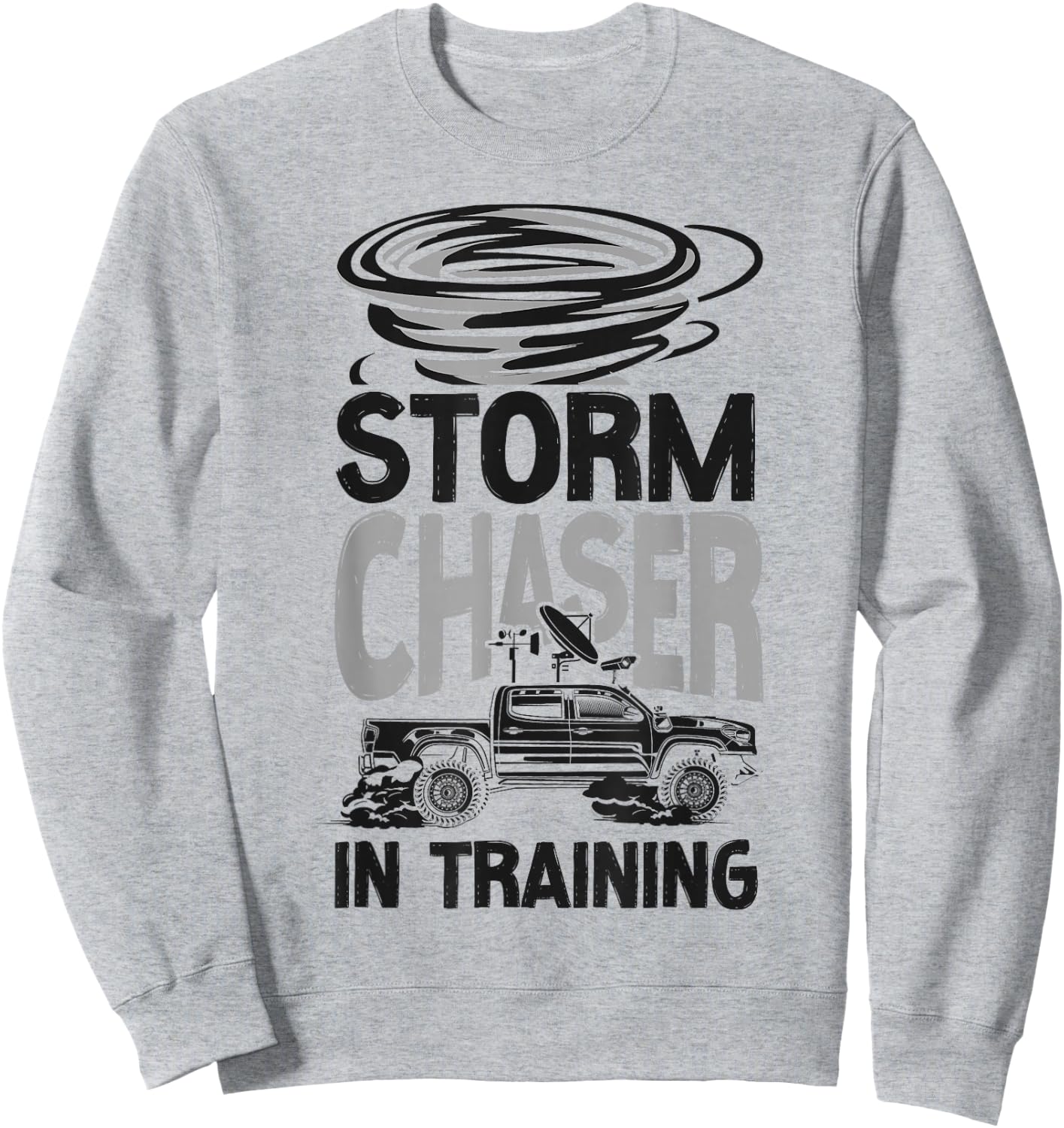 Storm Chaser Hurricane Meteorology Tornado Storm Chaser In Sweatshirt - Sweatshirt | Ash