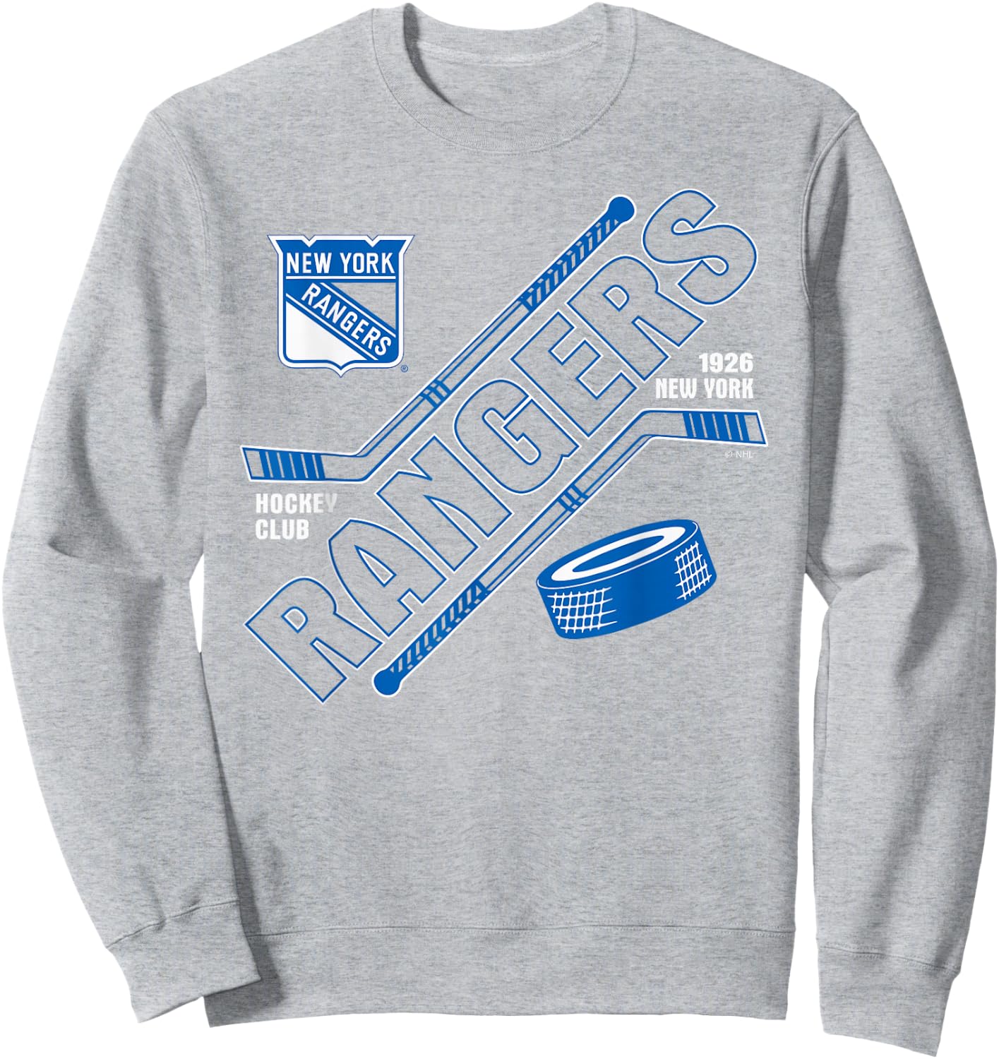 New York Rangers Force Red Officially Licensed Sweatshirt - Sweatshirt | Ash
