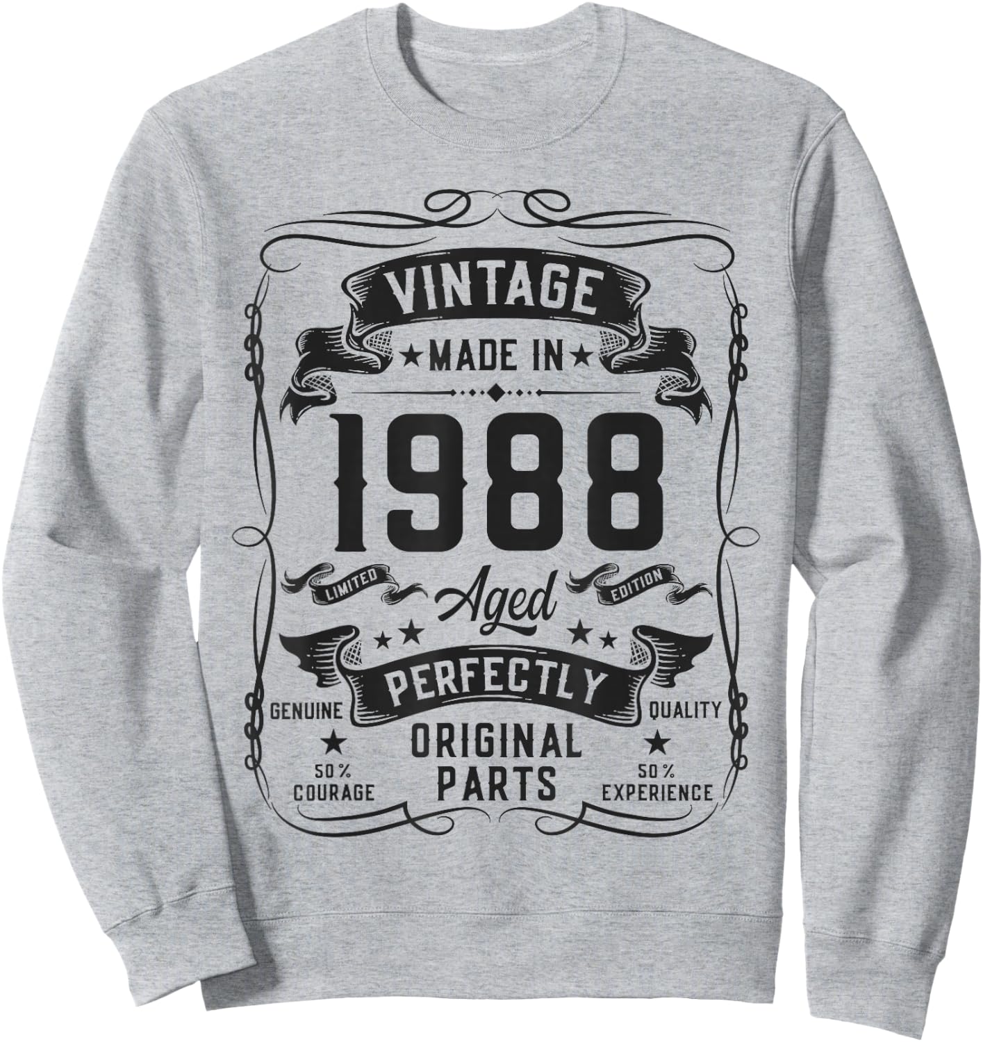 Vintage 1988 38yr 38th Birthday Gifts 38 Years Old Sweatshirt - Sweatshirt | Ash