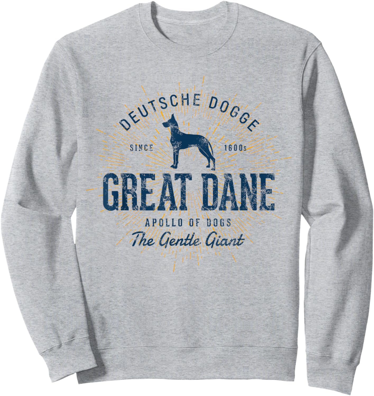 Vintage Great Dane Retro Sweatshirt - Sweatshirt | Ash