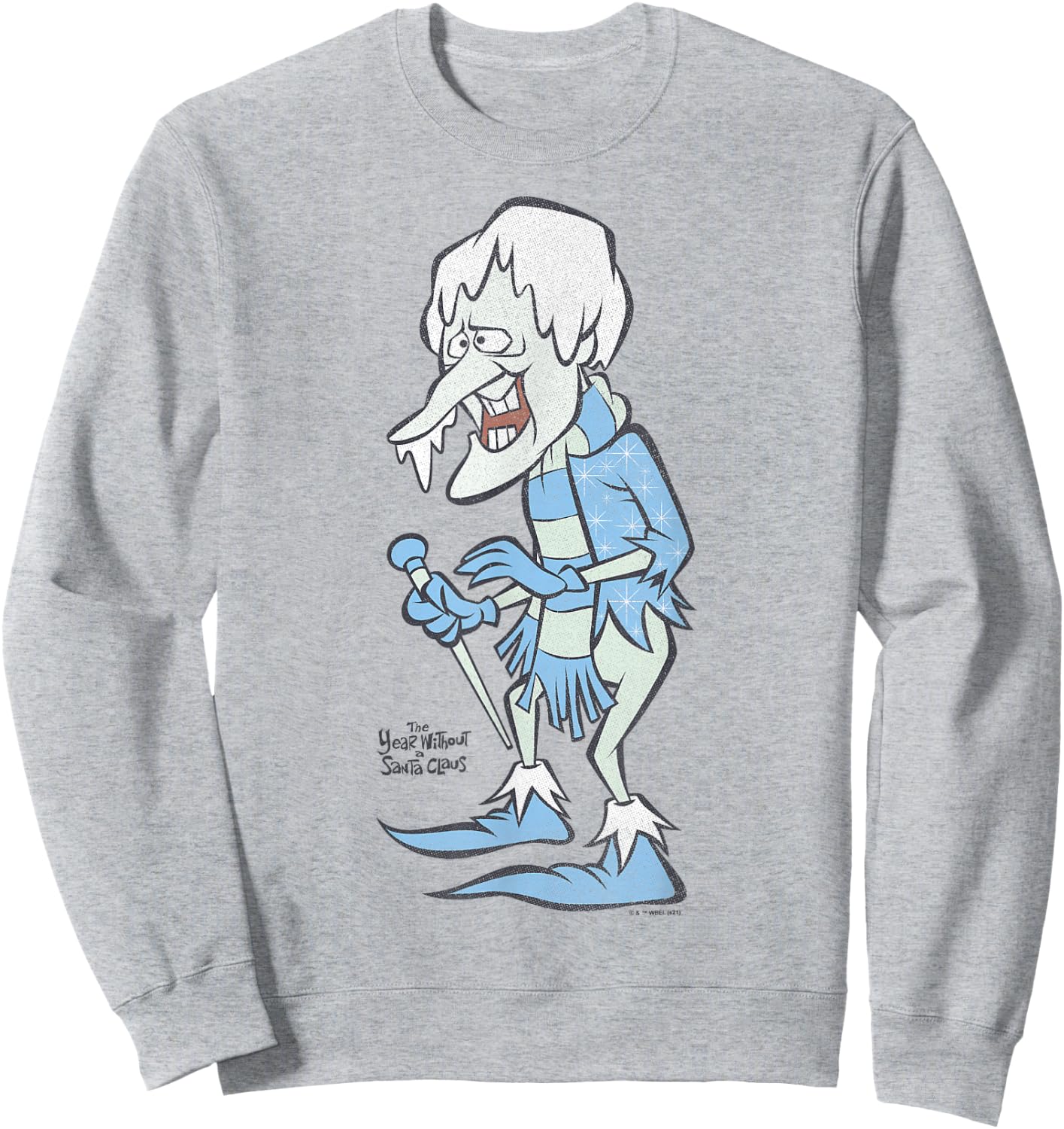 The Year Without A Santa Claus Snow Miser Portrait Sweatshirt - Sweatshirt | Ash