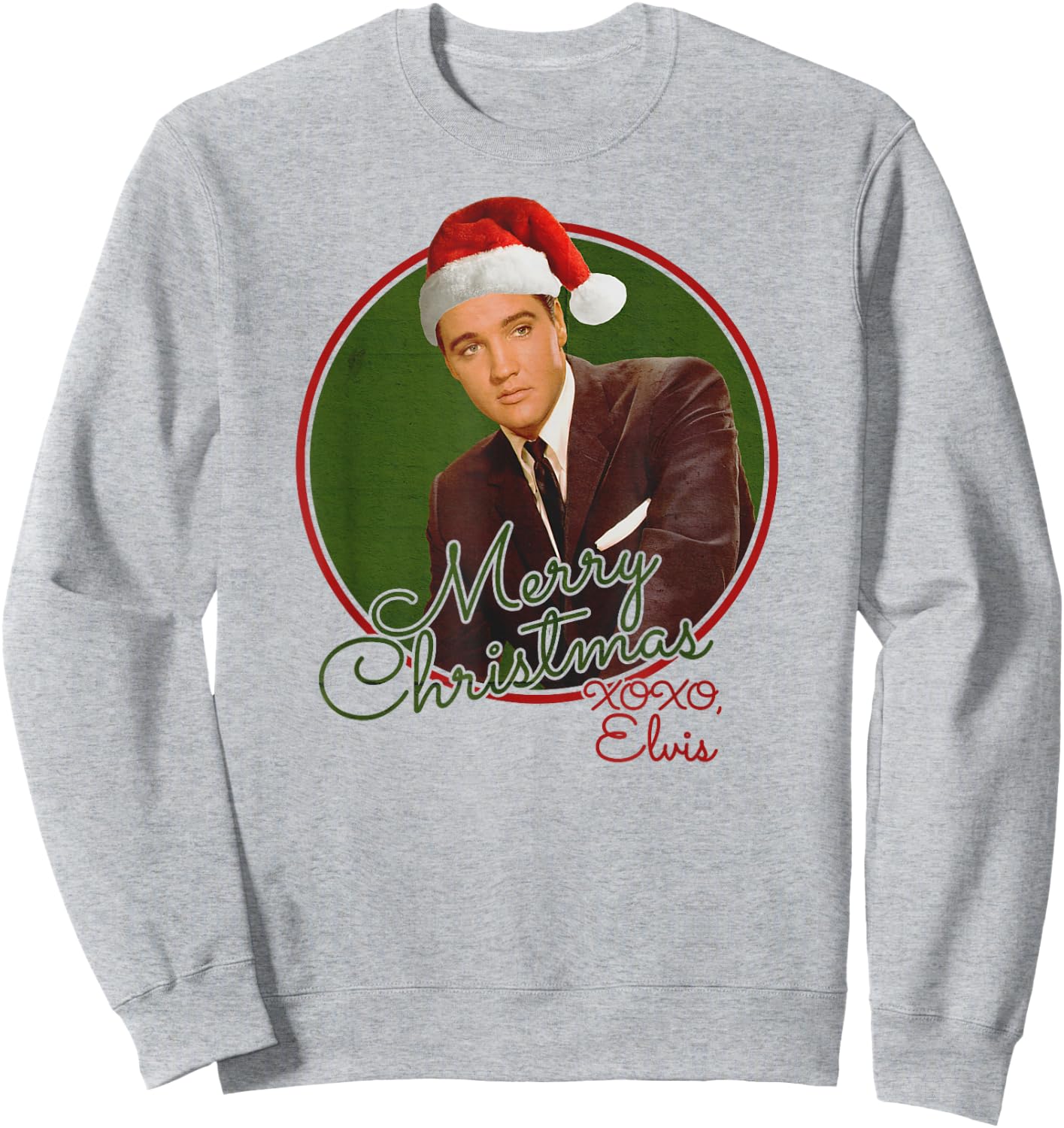 Elvis Presley Official Merry Christmas XOXO, Elvis! Sweatshirt - Sweatshirt | Ash