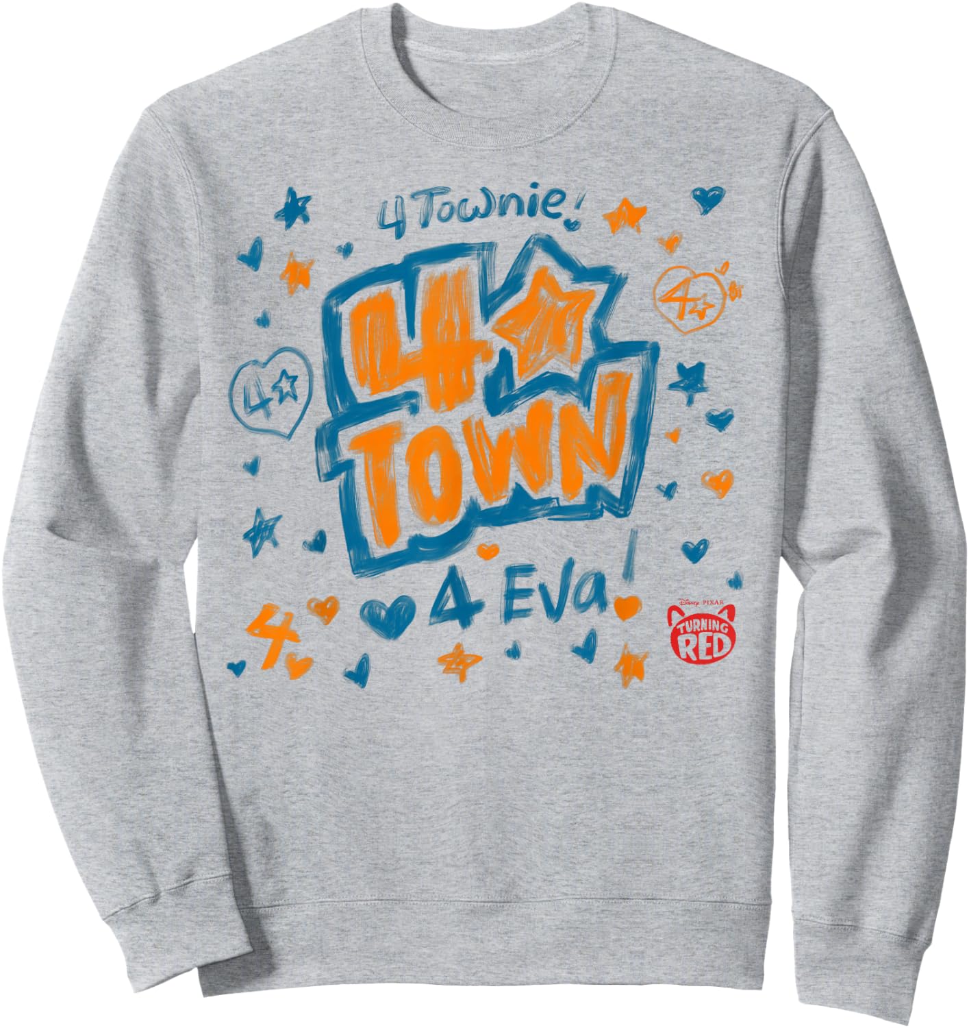 Disney PIXAR Turning Red 4-Town 4-Eva Sweatshirt - Sweatshirt | Ash