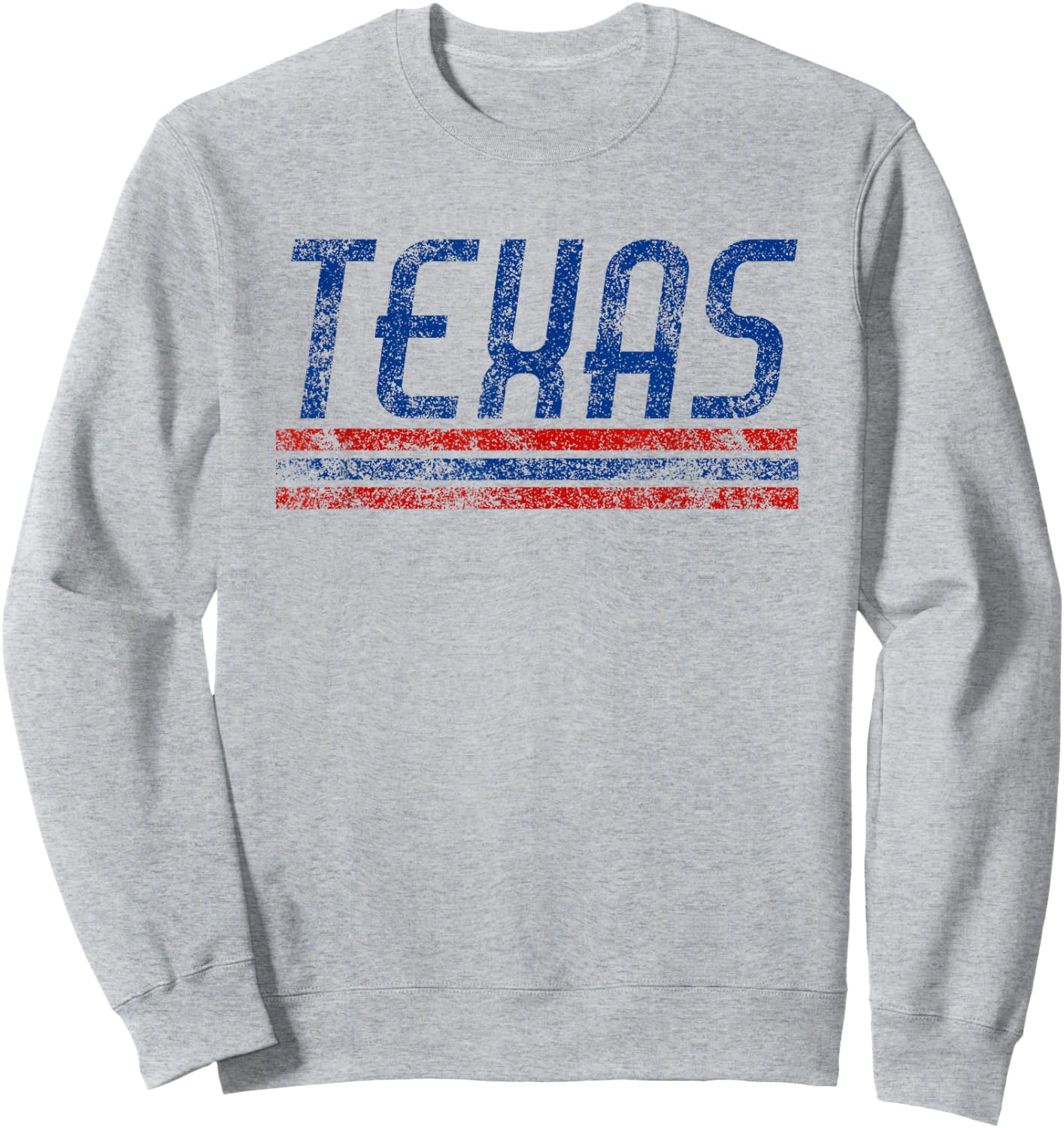 Texas Retro Vintage Weathered Stripe Throwback Sweatshirt - Sweatshirt | Ash