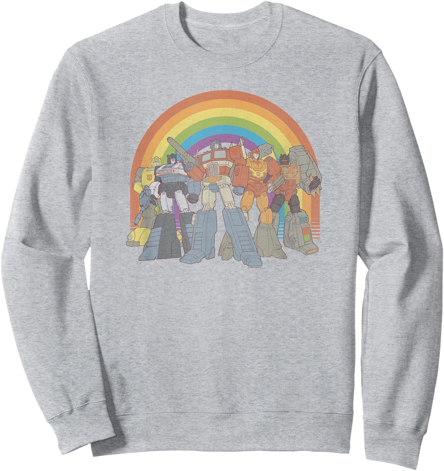 Transformers Pride Rainbow Heroes Unite Sweatshirt - Sweatshirt | Ash