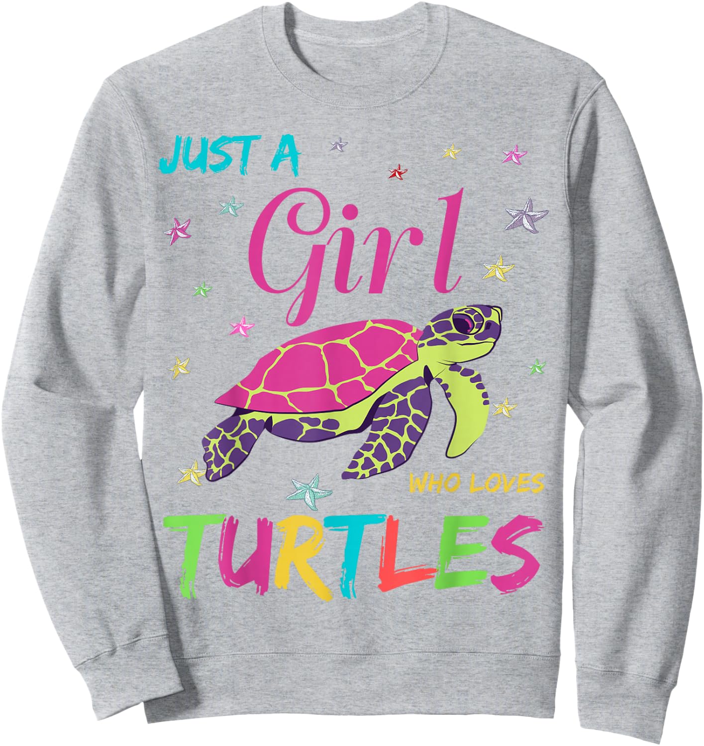 Turtles Cute Turtle Toddler Girls Who Loved Sea-Turtle Squad Sweatshirt - Sweatshirt | Ash