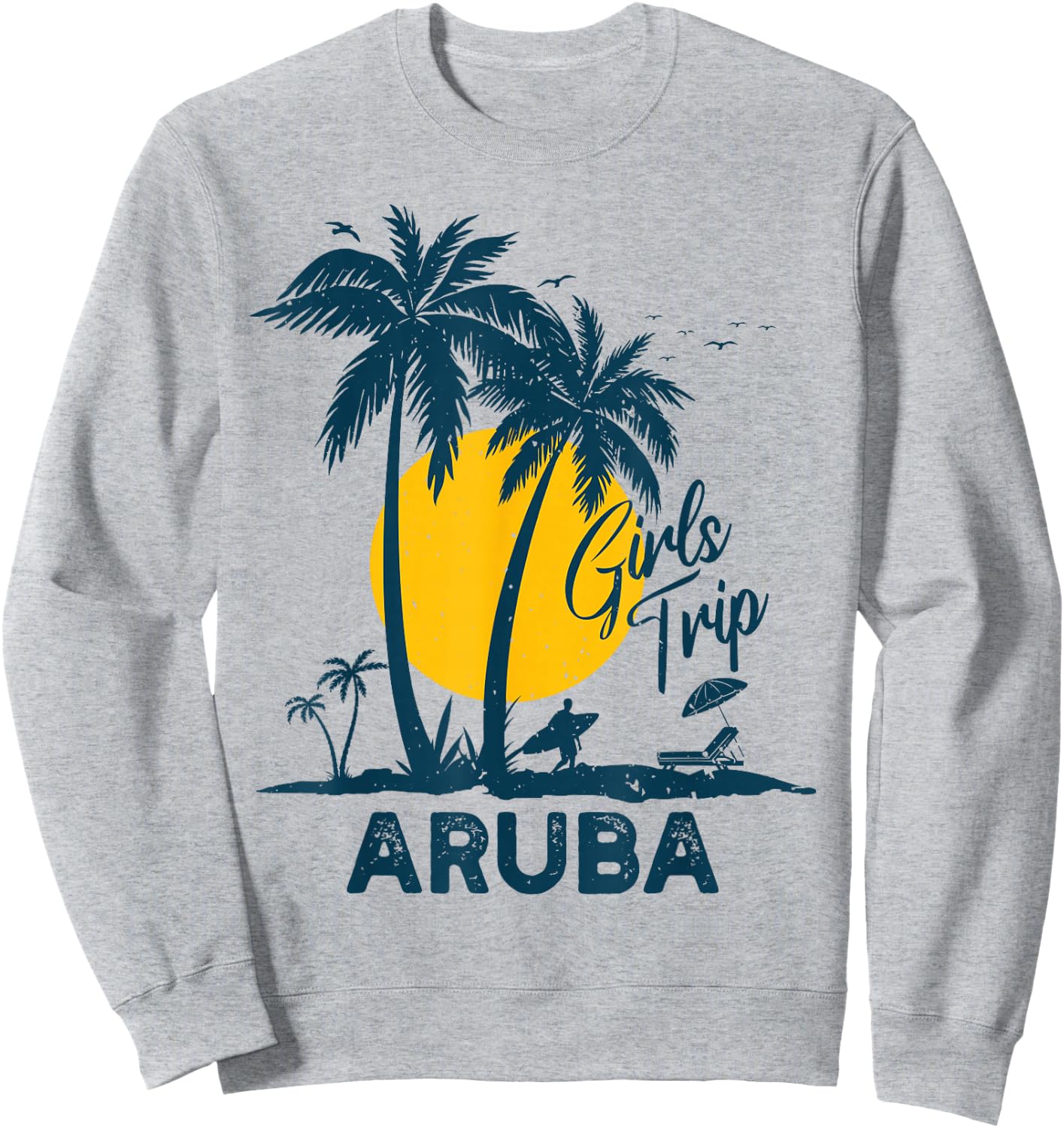 Aruba Girls Trip 2026 Family Vacation Sweatshirt - Sweatshirt | Ash