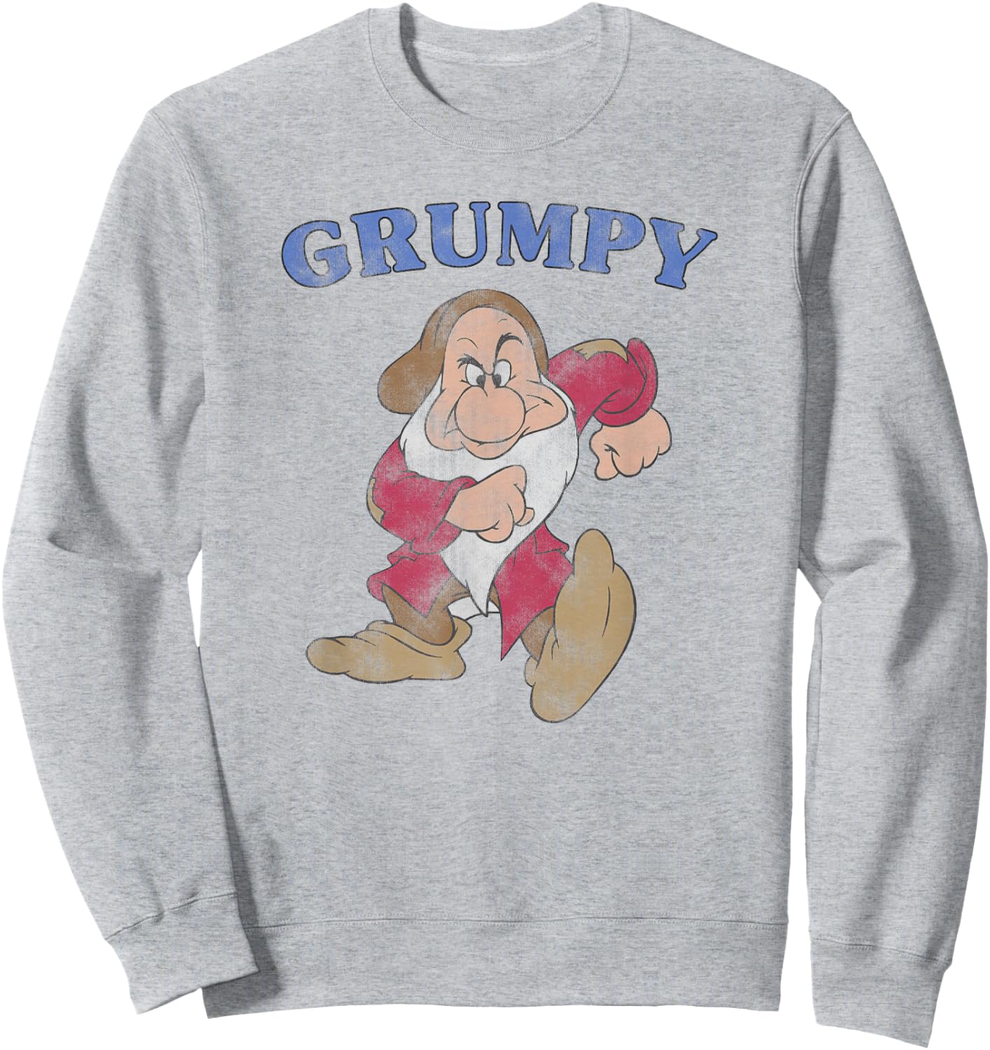 Disney Snow White and The Seven Dwarfs A Grumpy Character Sweatshirt - Sweatshirt | Ash