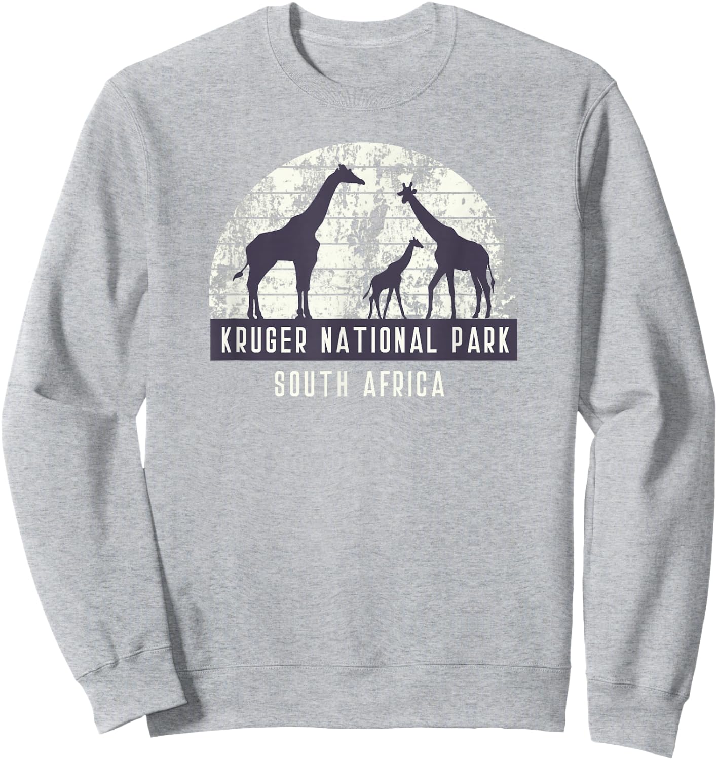 Men's Giraffe South African Safari National Park T Shirt Sweatshirt - Sweatshirt | Ash