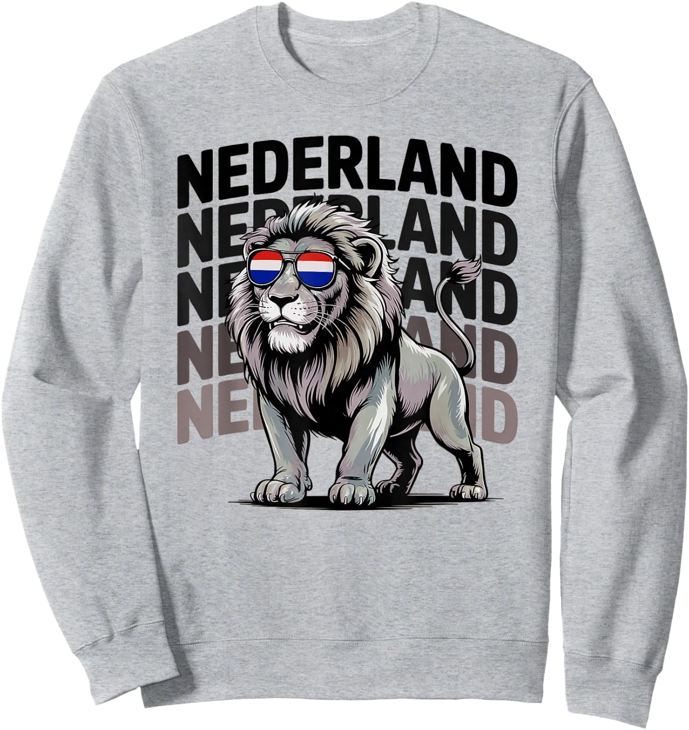 Funny Nederland Boys Netherlands Oranje Holland Lion Vacay Sweatshirt - Sweatshirt | Ash