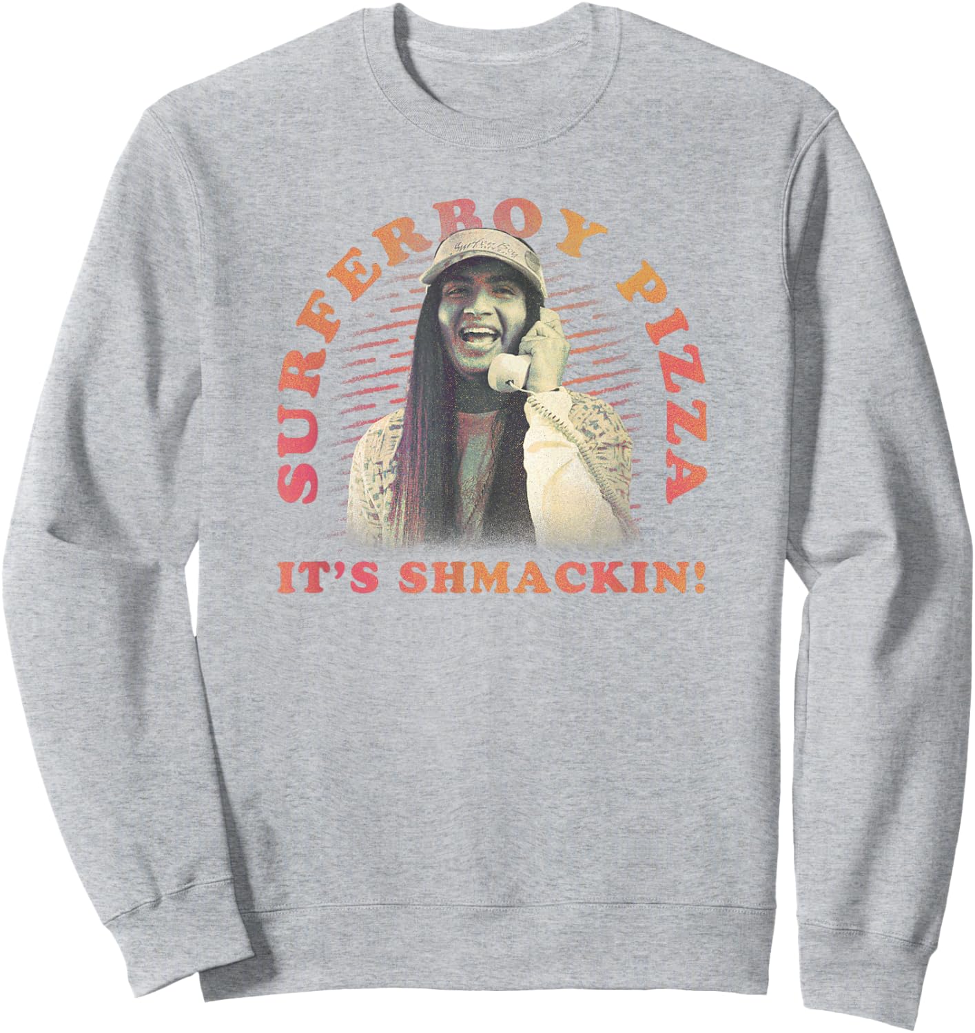 Stranger Things 4 Argyle Surferboy Pizza Poster Sweatshirt - Sweatshirt | Ash