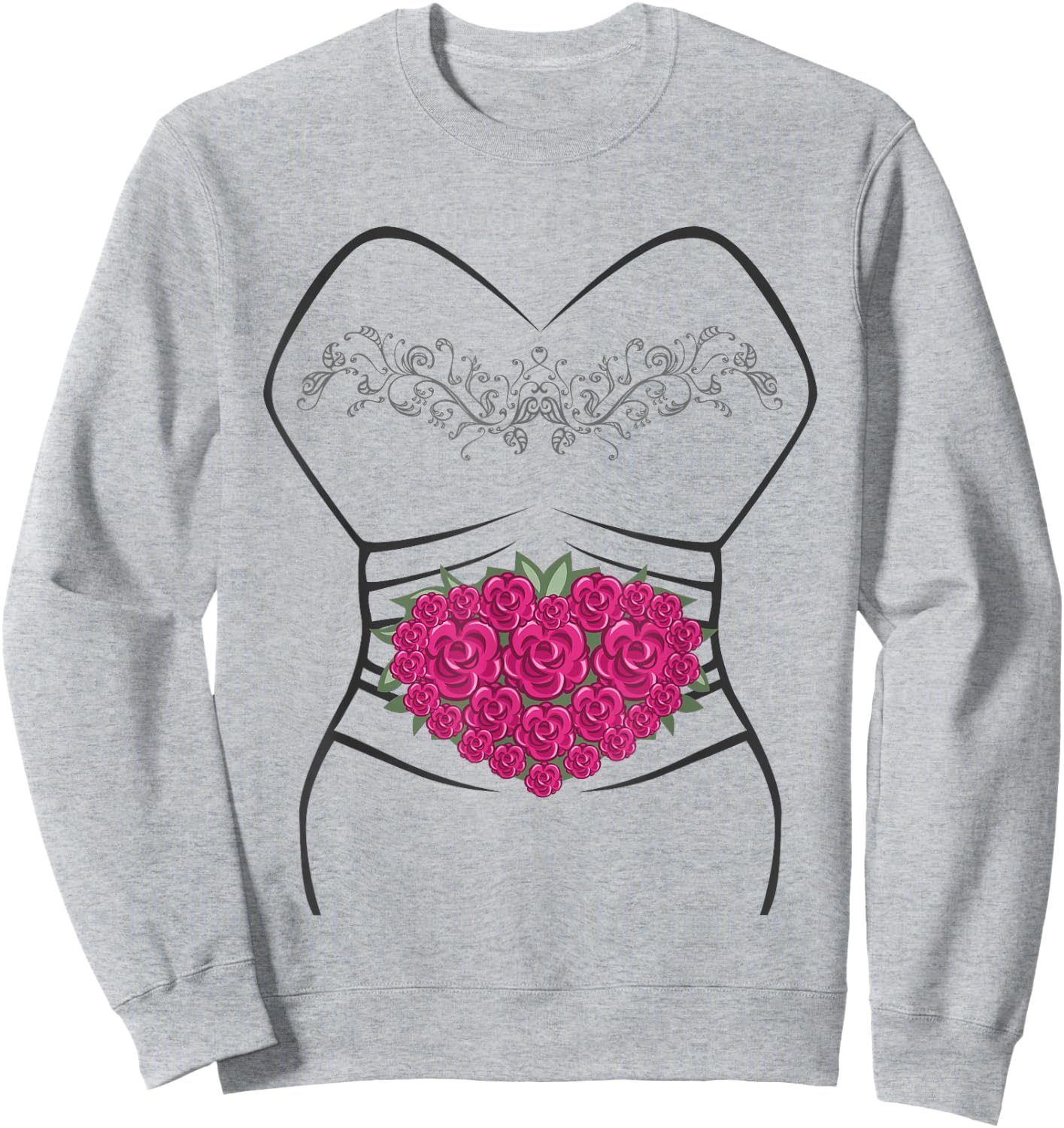 Wedding Dress , Fun Bridal Gifts Idea for Bride Sweatshirt - Sweatshirt | Ash
