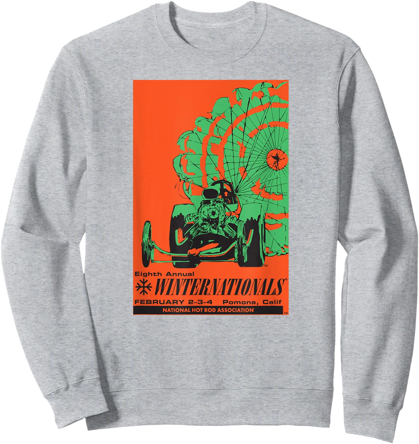NHRA 1968 Winternationals Sweatshirt - Sweatshirt | Ash
